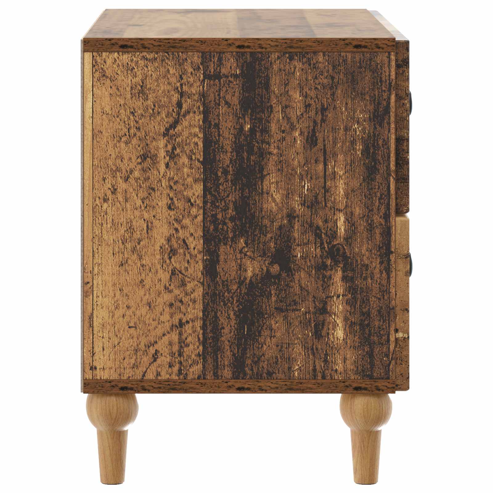 Nachtkastje met lade Oud hout 62 x 34,5 x 48 cm Bewerkt hout is nu te koop bij PeponiXL, paradijselijk wonen!