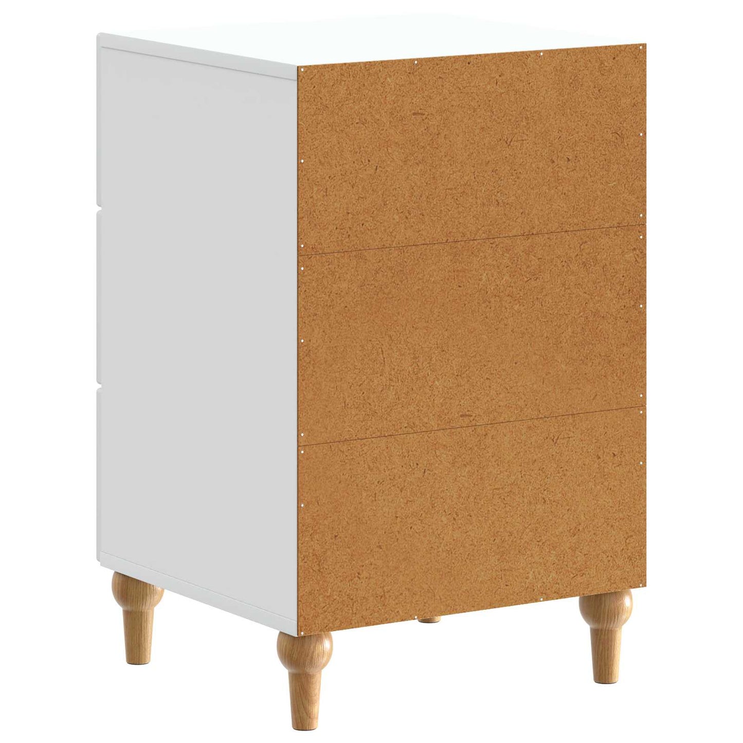 Nachtkastje met lade Wit 43x 41 x 66,5 cm Bewerkt hout is nu te koop bij PeponiXL, paradijselijk wonen!