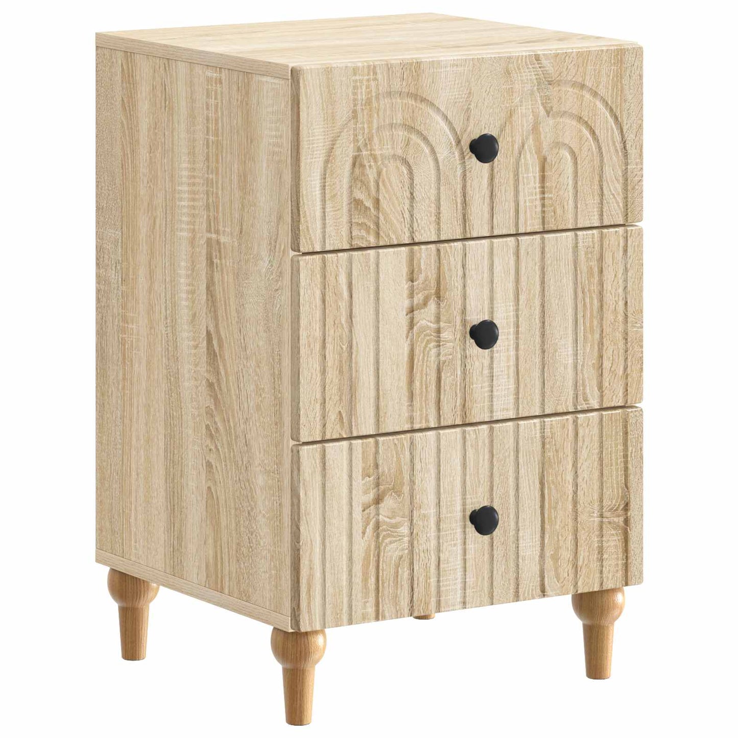 Nachtkastje met lade Sonoma Eiken 43x 41 x 66,5 cm Bewerkt hout is nu te koop bij PeponiXL, paradijselijk wonen!