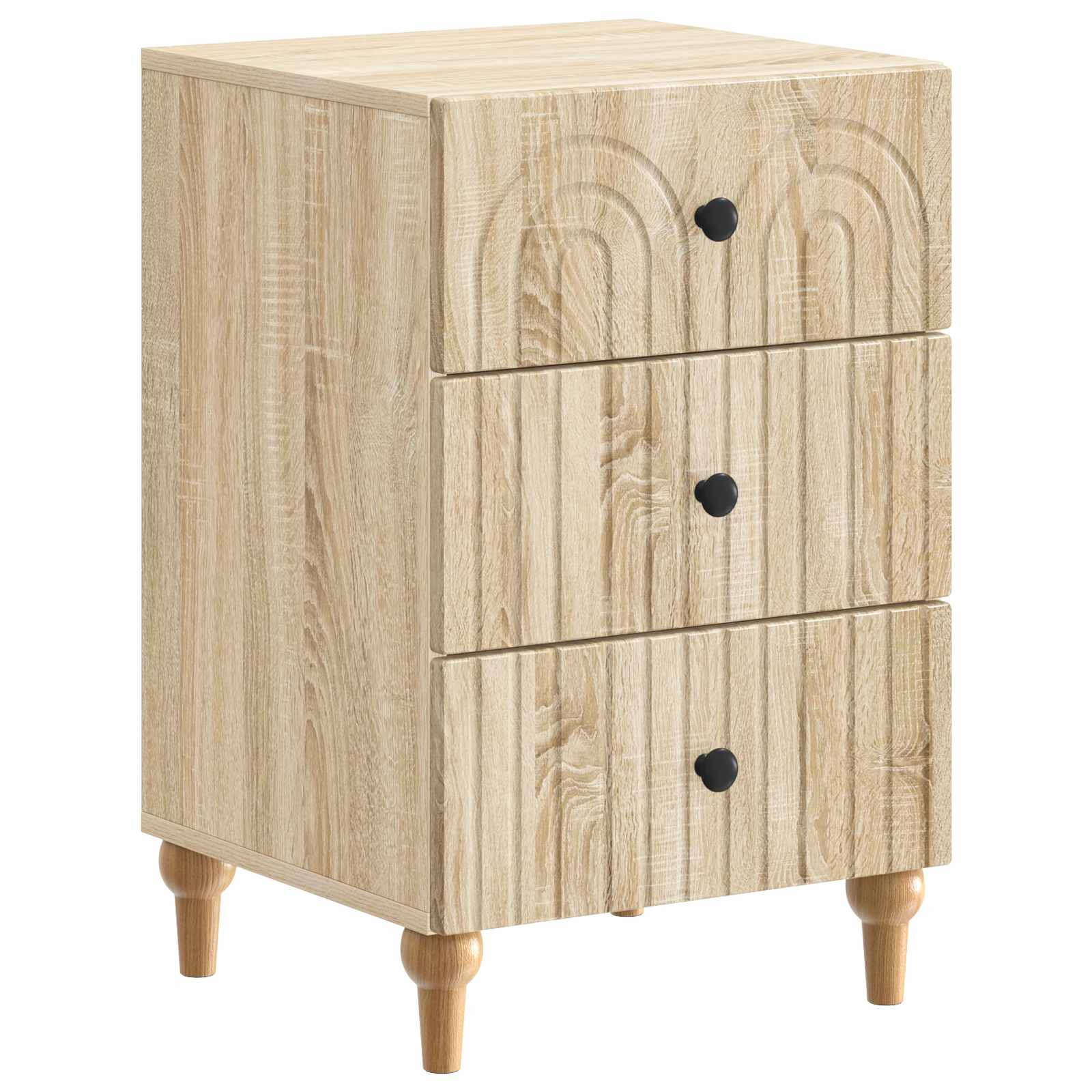 Nachtkastje met lade Sonoma Eiken 43x 41 x 66,5 cm Bewerkt hout is nu te koop bij PeponiXL, paradijselijk wonen!