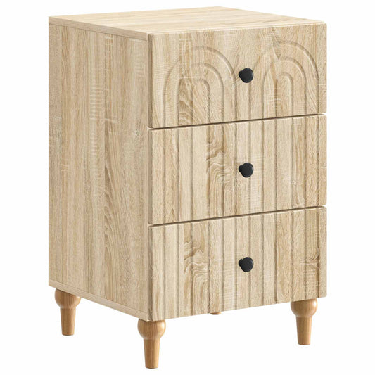 Nachtkastje met lade Sonoma Eiken 43x 41 x 66,5 cm Bewerkt hout is nu te koop bij PeponiXL, paradijselijk wonen!