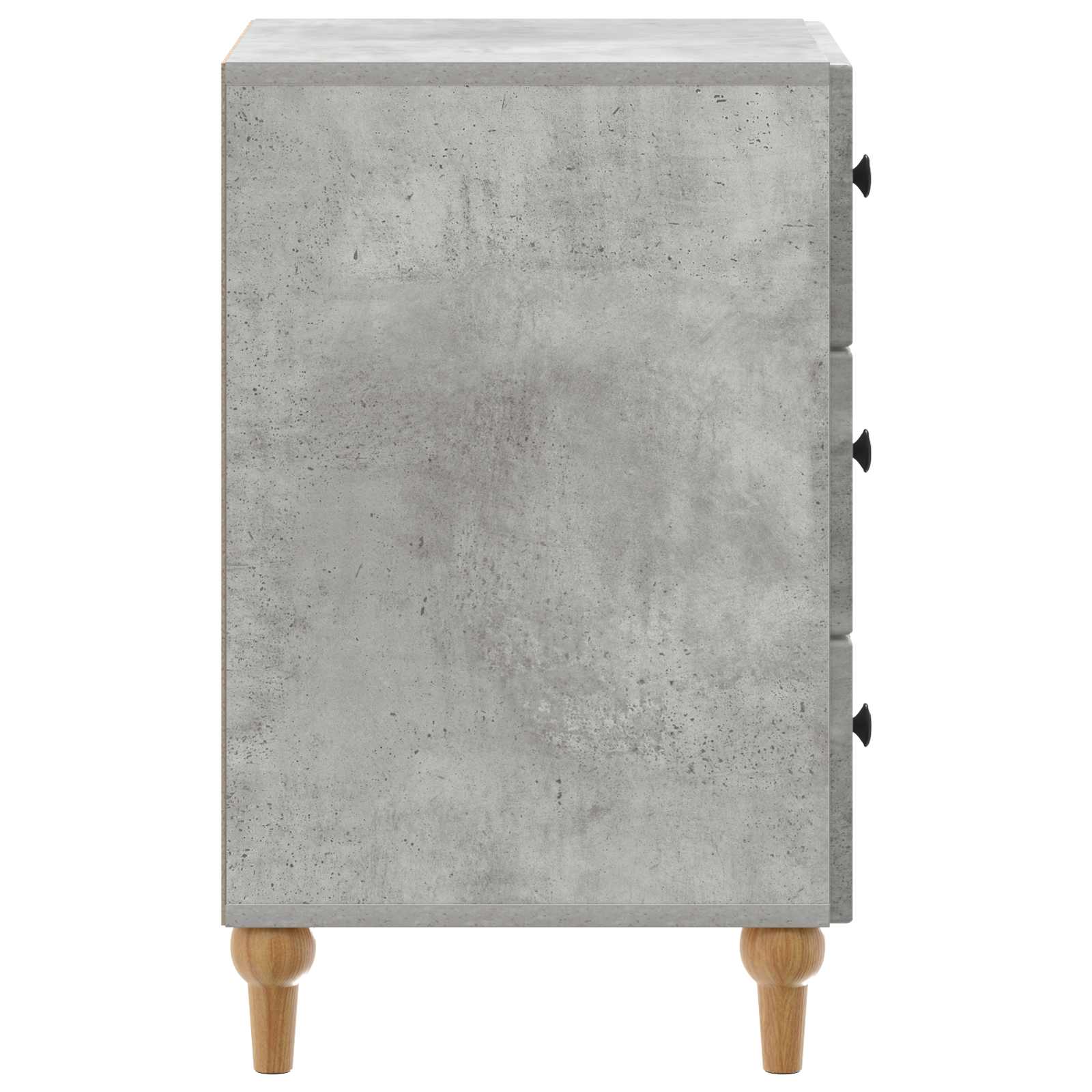 Nachtkastje met lade Betongrijs 43x 41 x 66,5 cm Bewerkt hout is nu te koop bij PeponiXL, paradijselijk wonen!
