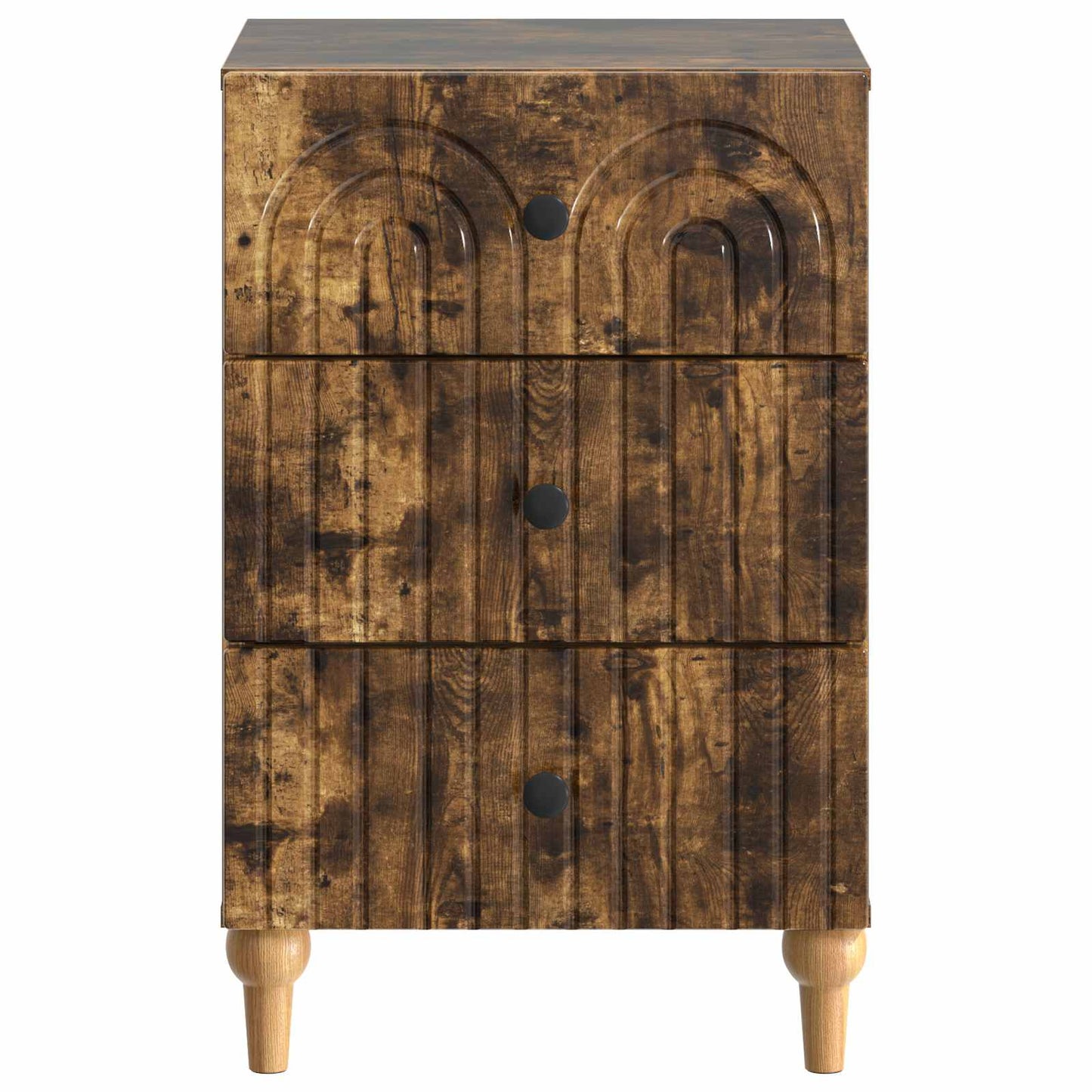 Nachtkastje Gerookt eiken 43x 41 x 66,5 cm Bewerkt hout is nu te koop bij PeponiXL, paradijselijk wonen!