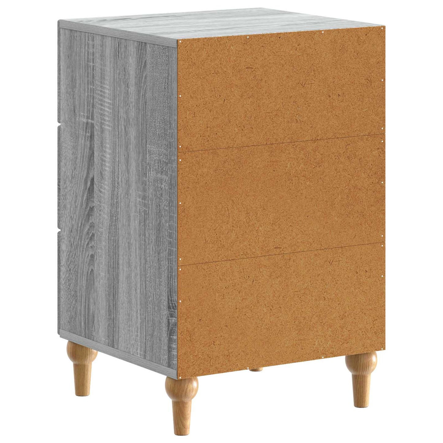 Nachtkastje met lade Grijs sonoma 43x 41 x 66,5 cm Bewerkt hout is nu te koop bij PeponiXL, paradijselijk wonen!