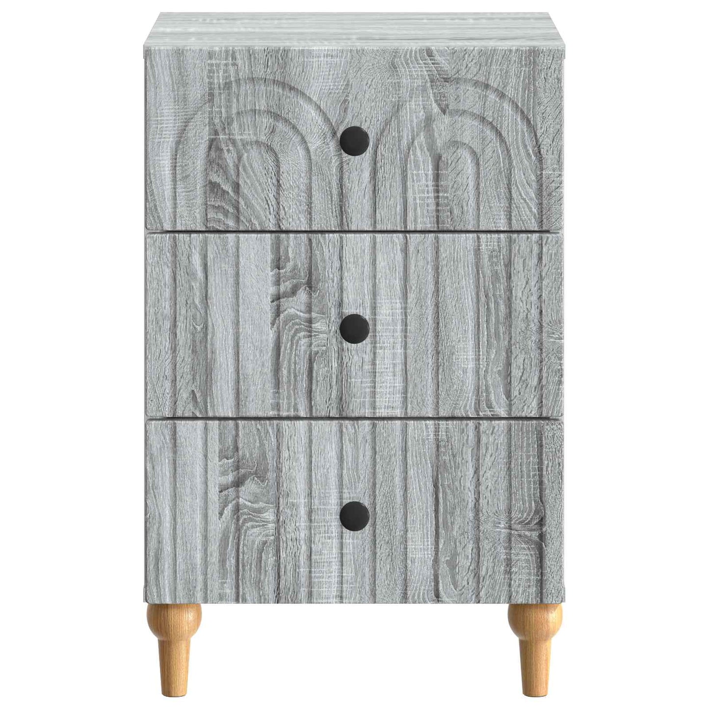Nachtkastje met lade Grijs sonoma 43x 41 x 66,5 cm Bewerkt hout is nu te koop bij PeponiXL, paradijselijk wonen!