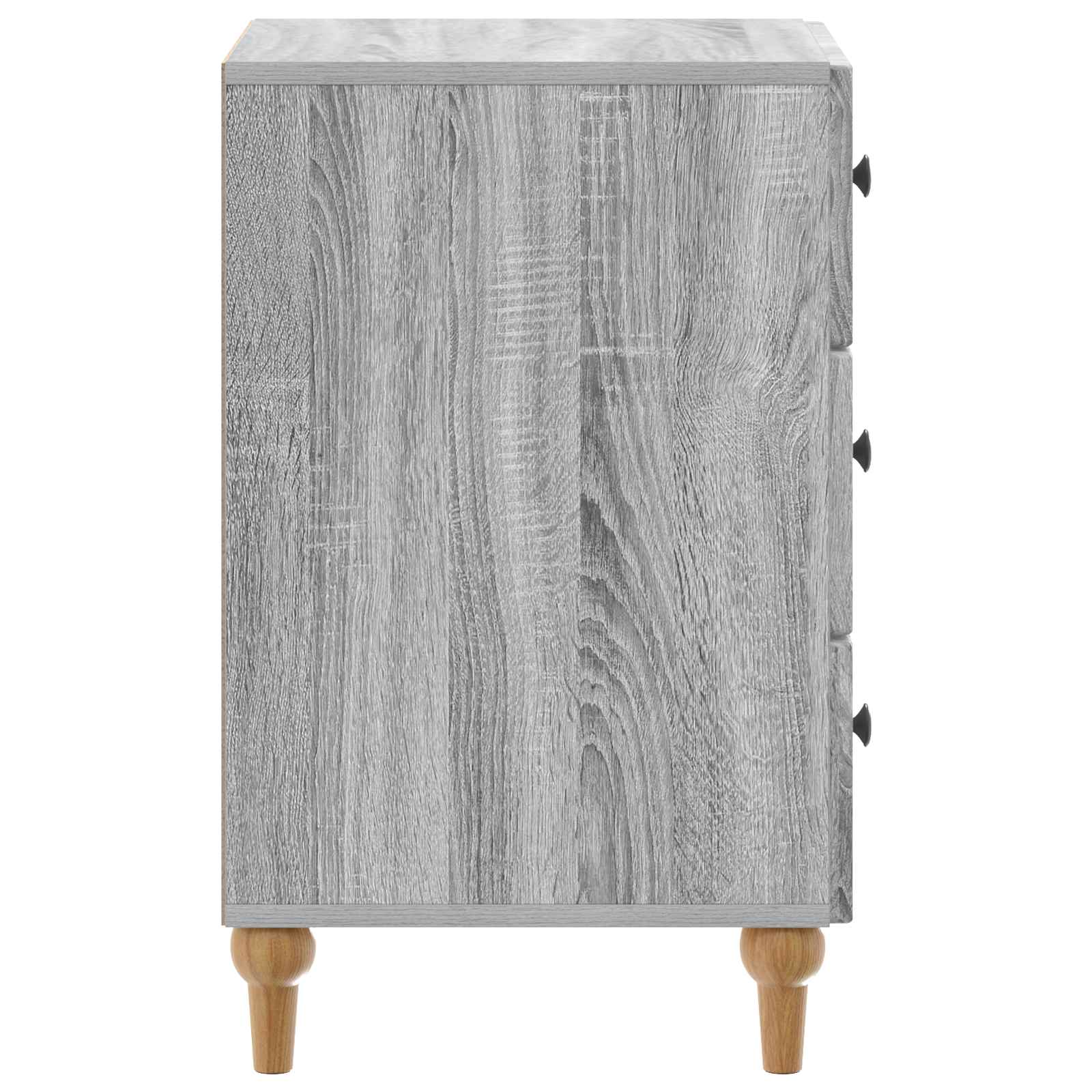 Nachtkastje met lade Grijs sonoma 43x 41 x 66,5 cm Bewerkt hout is nu te koop bij PeponiXL, paradijselijk wonen!
