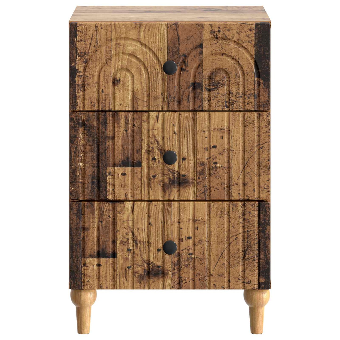 Nachtkastje met lade Oud hout 43x 41 x 66,5 cm Bewerkt hout is nu te koop bij PeponiXL, paradijselijk wonen!