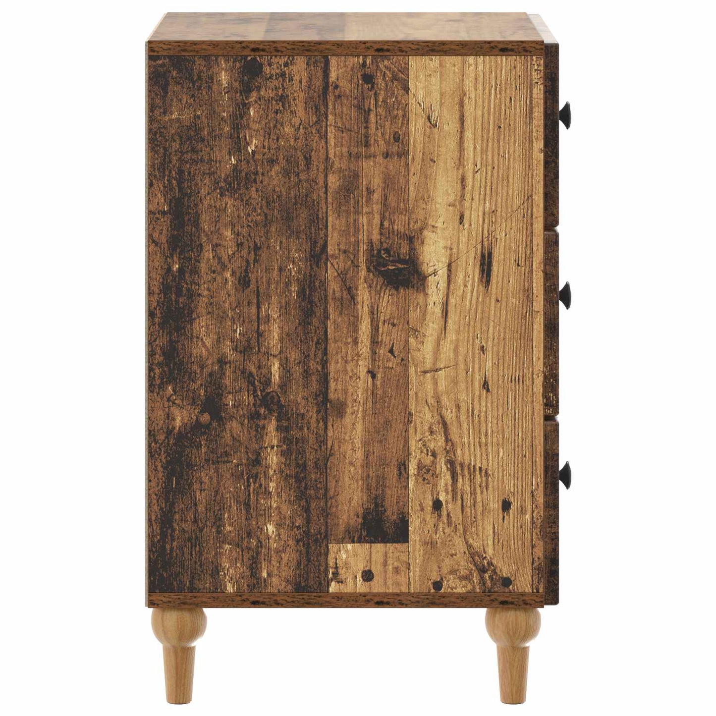 Nachtkastje met lade Oud hout 43x 41 x 66,5 cm Bewerkt hout is nu te koop bij PeponiXL, paradijselijk wonen!