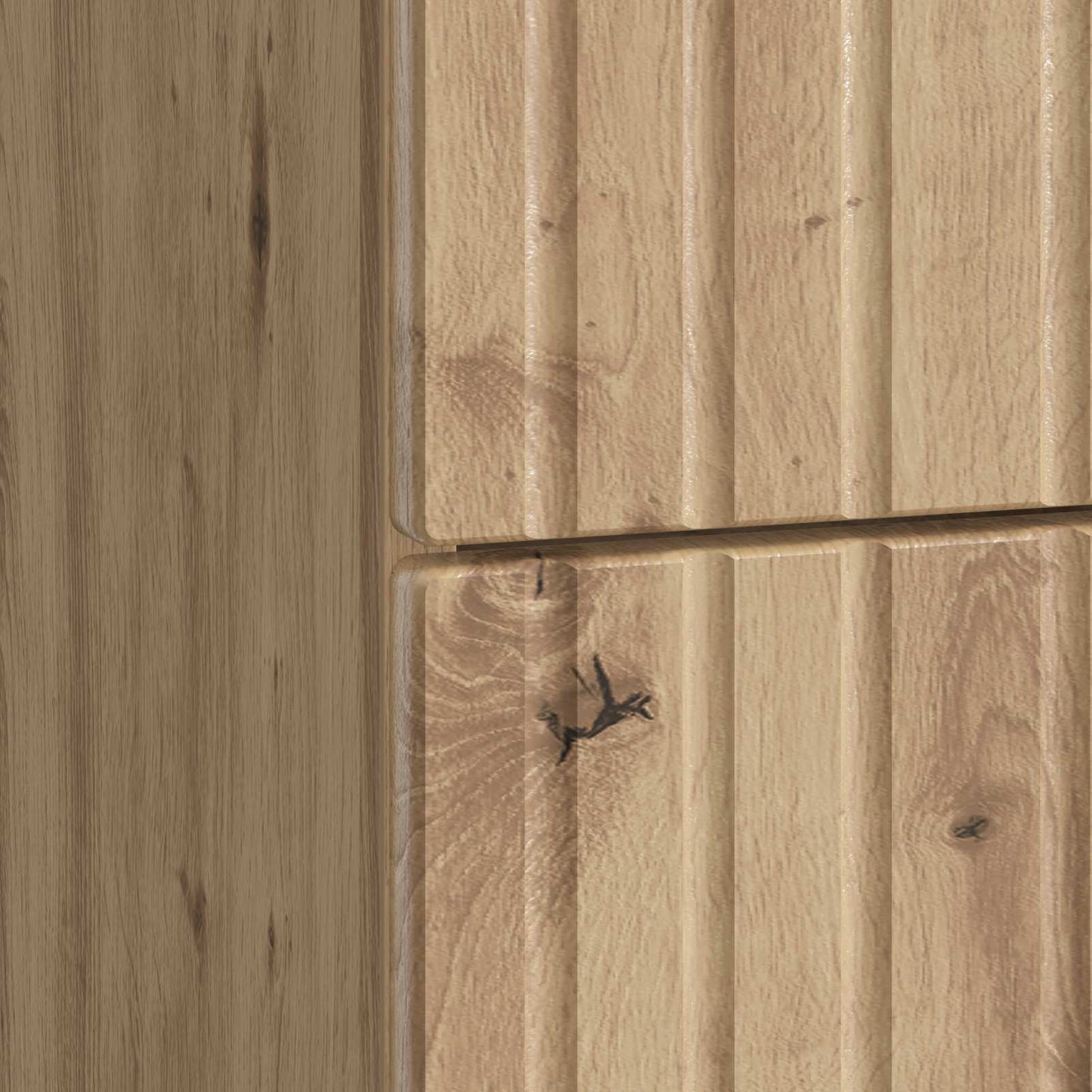 Nachtkastje Artisanaal eiken 43x 41 x 66,5 cm Bewerkt hout is nu te koop bij PeponiXL, paradijselijk wonen!