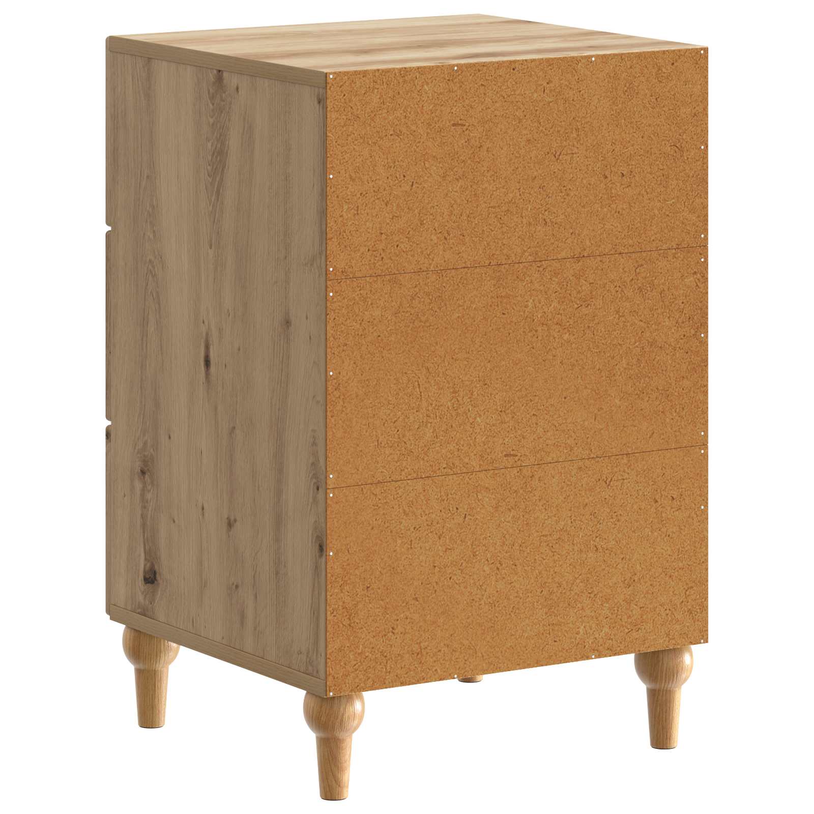Nachtkastje Artisanaal eiken 43x 41 x 66,5 cm Bewerkt hout is nu te koop bij PeponiXL, paradijselijk wonen!