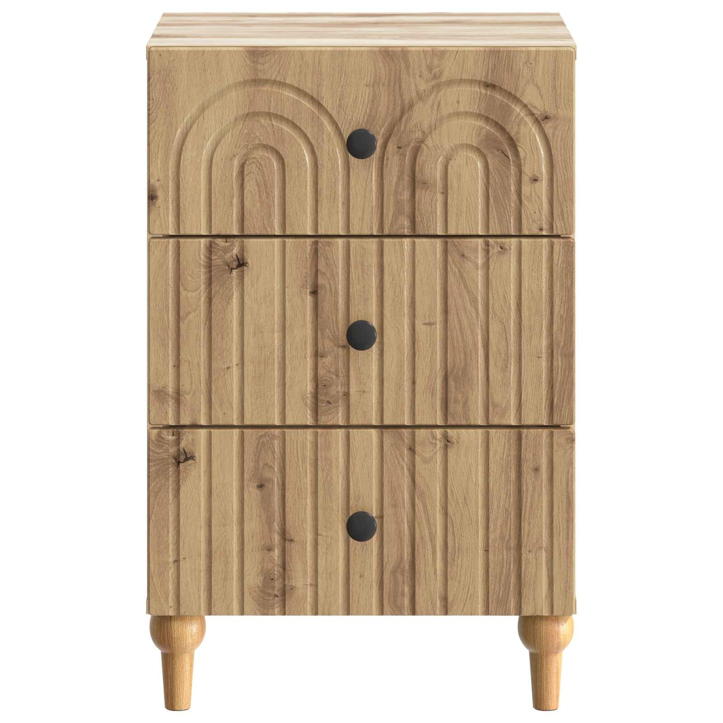 Nachtkastje Artisanaal eiken 43x 41 x 66,5 cm Bewerkt hout is nu te koop bij PeponiXL, paradijselijk wonen!