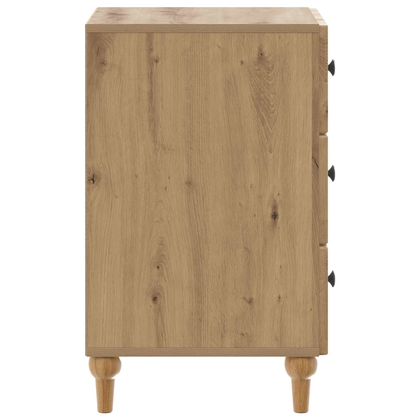 Nachtkastje Artisanaal eiken 43x 41 x 66,5 cm Bewerkt hout is nu te koop bij PeponiXL, paradijselijk wonen!