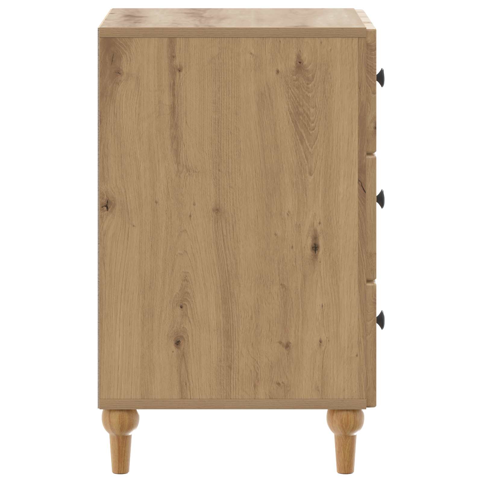 Nachtkastje Artisanaal eiken 43x 41 x 66,5 cm Bewerkt hout is nu te koop bij PeponiXL, paradijselijk wonen!