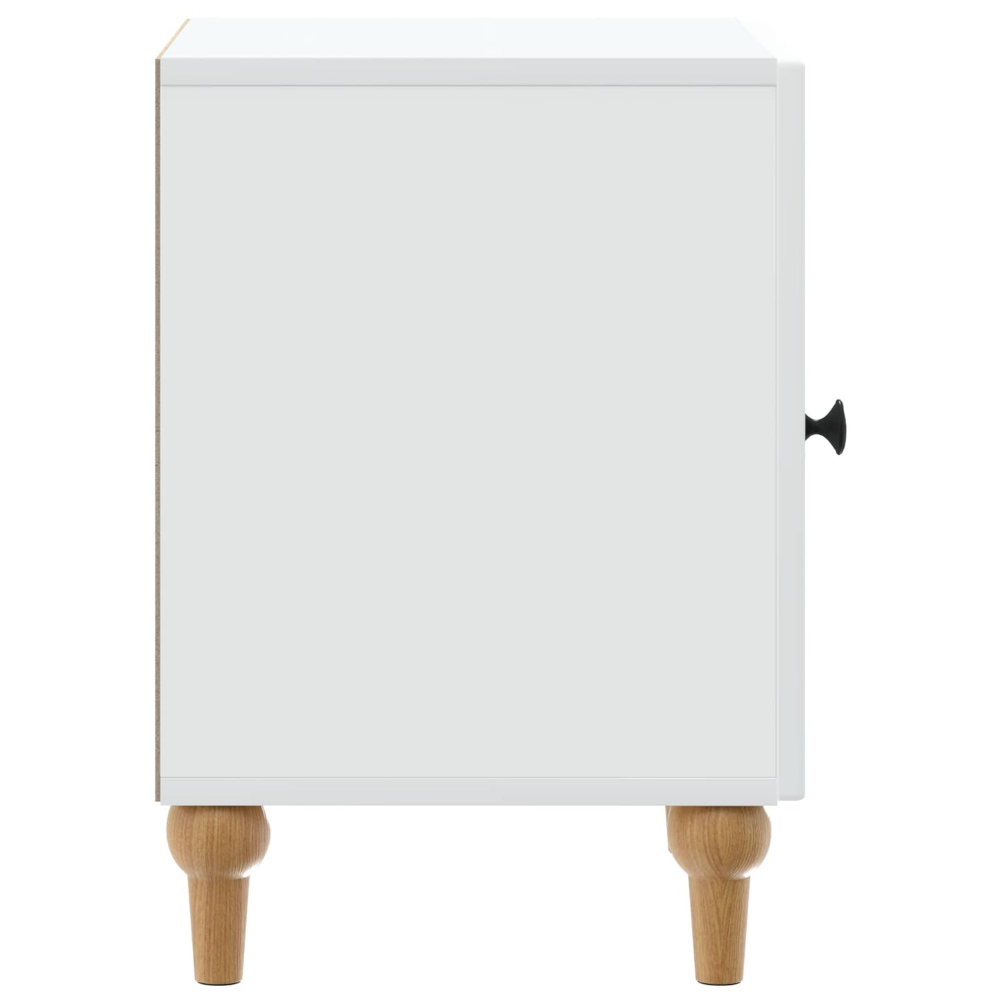 Nachtkastje Wit 43 x 34,5 x 50 cm Bewerkt hout is nu te koop bij PeponiXL, paradijselijk wonen!