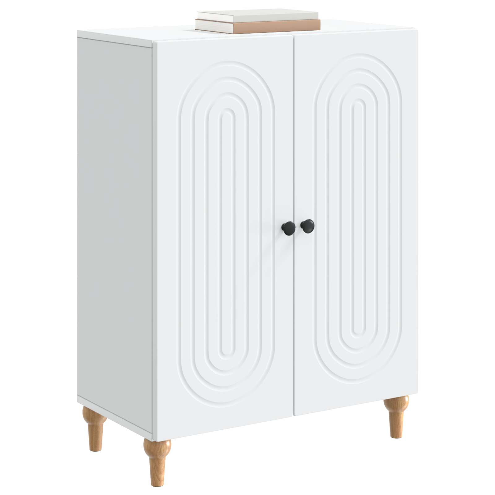 Dressoir Wit 66 x 34,5 x 90 cm Bewerkt hout is nu te koop bij PeponiXL, paradijselijk wonen!