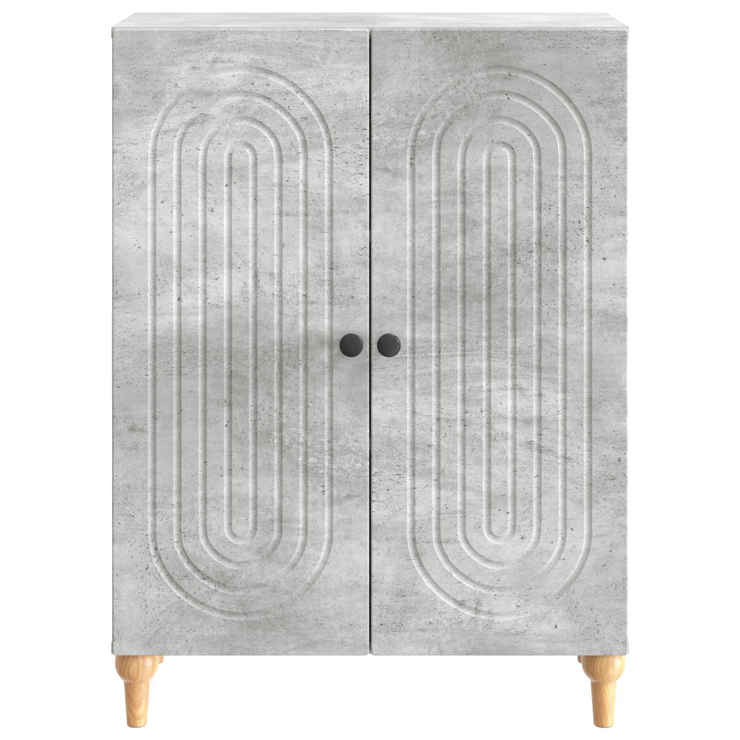Dressoir Betongrijs 66 x 34,5 x 90 cm Bewerkt hout is nu te koop bij PeponiXL, paradijselijk wonen!