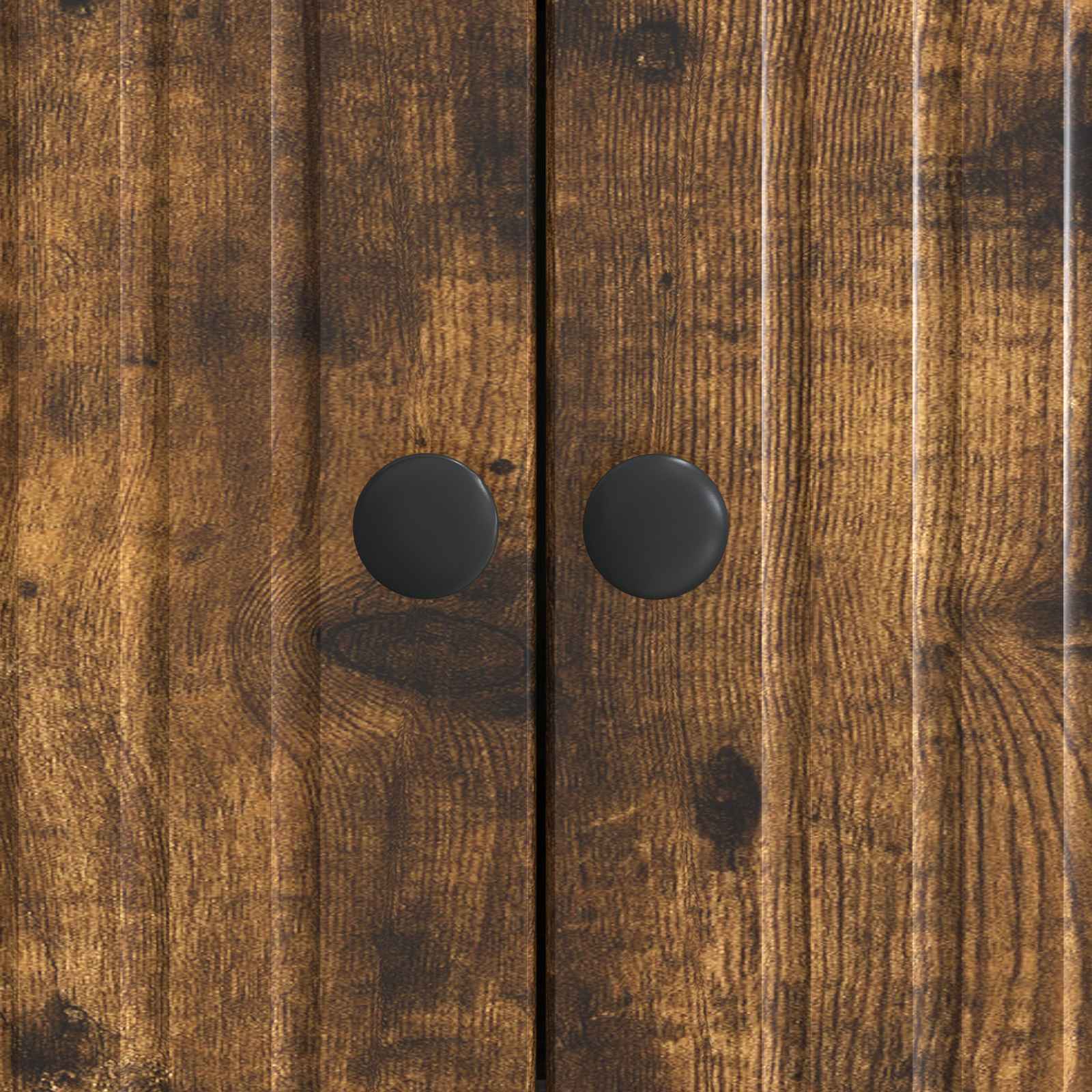 Dressoir Gerookt eiken 66 x 34,5 x 90 cm Bewerkt hout is nu te koop bij PeponiXL, paradijselijk wonen!