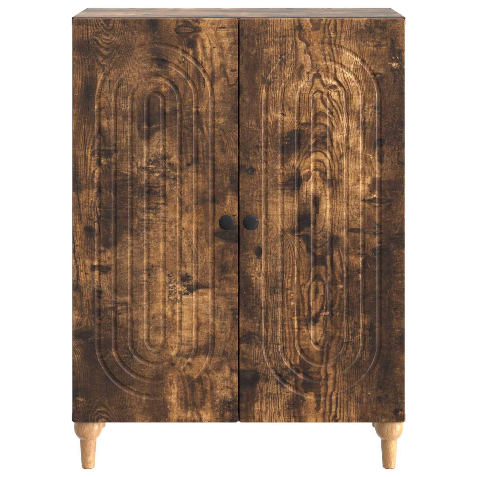 Dressoir Gerookt eiken 66 x 34,5 x 90 cm Bewerkt hout is nu te koop bij PeponiXL, paradijselijk wonen!