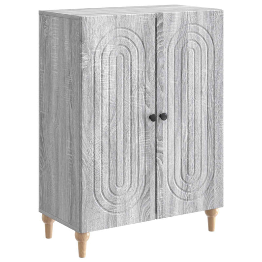 Dressoir Grijs sonoma 66 x 34,5 x 90 cm Bewerkt hout is nu te koop bij PeponiXL, paradijselijk wonen!