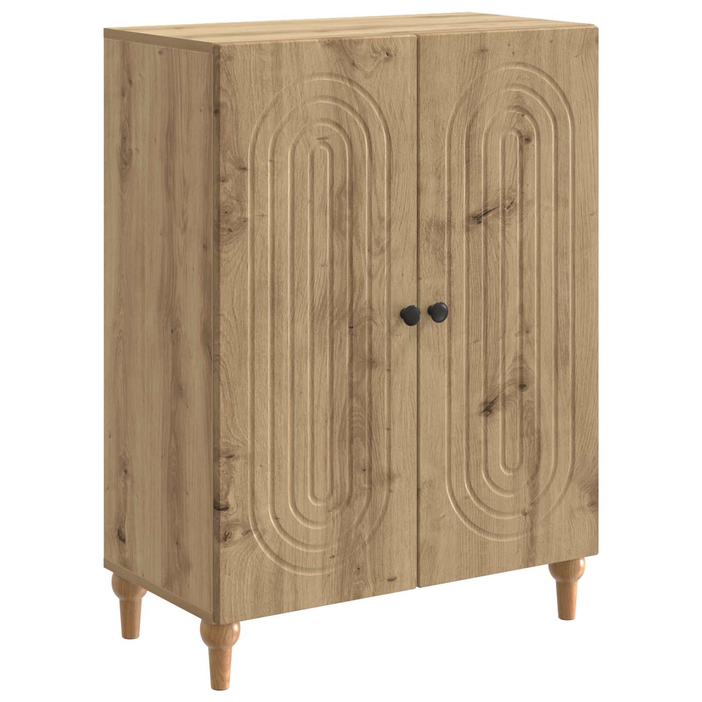 Dressoir Artisanaal eiken 66 x 34,5 x 90 cm Bewerkt hout is nu te koop bij PeponiXL, paradijselijk wonen!
