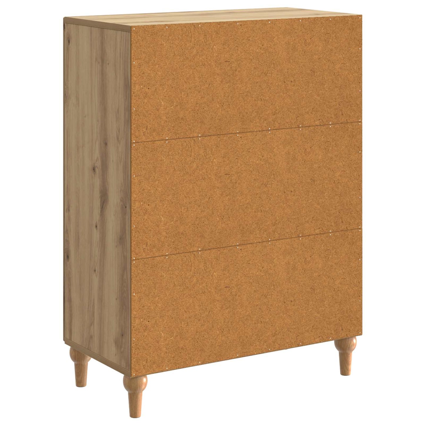 Dressoir Artisanaal eiken 66 x 34,5 x 90 cm Bewerkt hout is nu te koop bij PeponiXL, paradijselijk wonen!