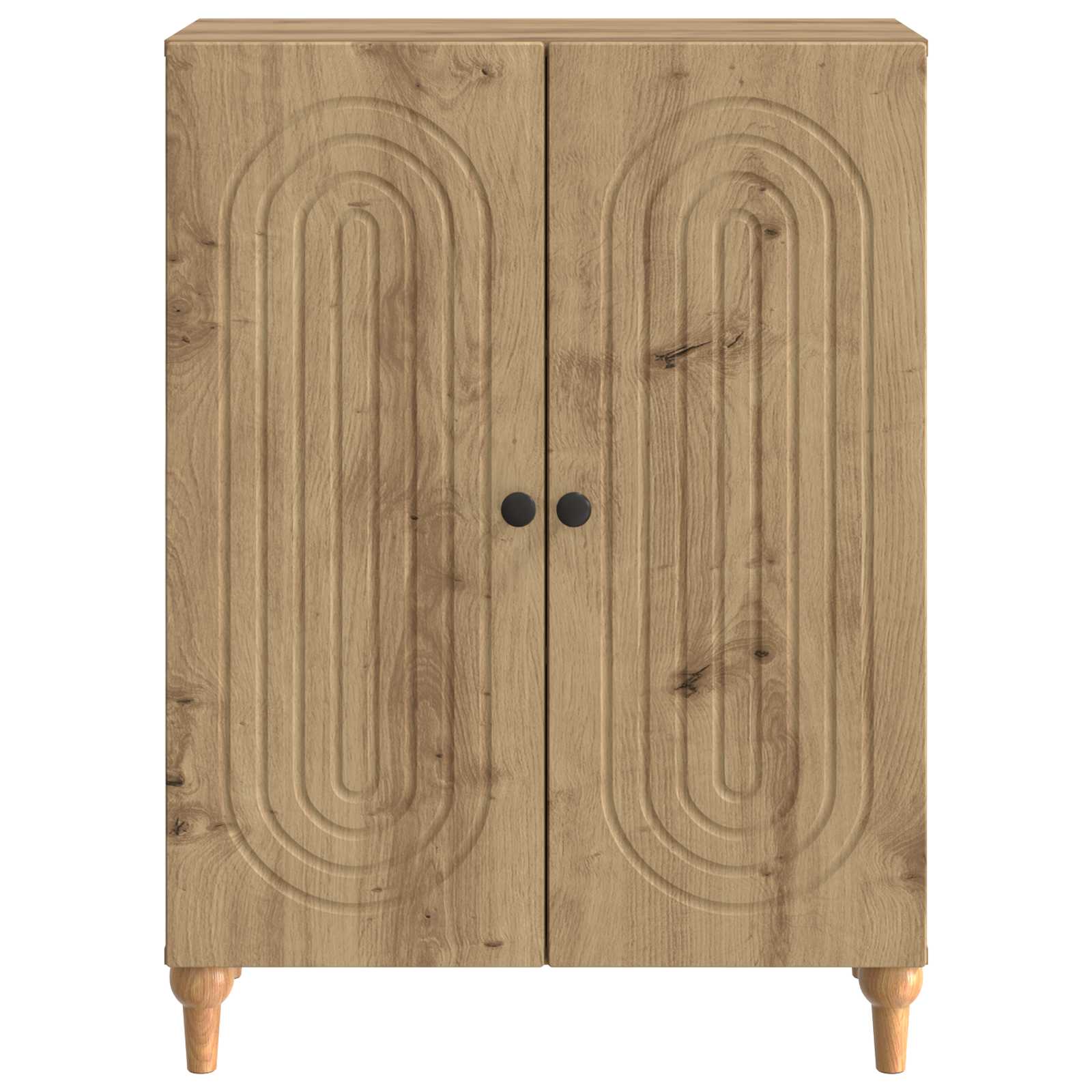 Dressoir Artisanaal eiken 66 x 34,5 x 90 cm Bewerkt hout is nu te koop bij PeponiXL, paradijselijk wonen!