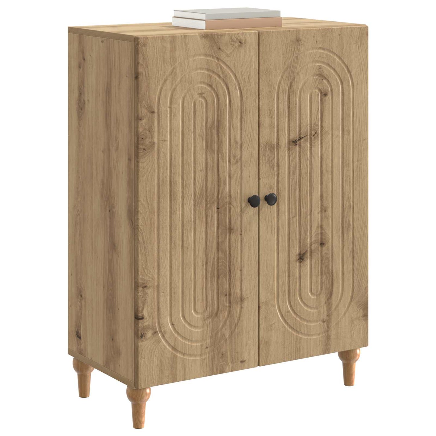Dressoir Artisanaal eiken 66 x 34,5 x 90 cm Bewerkt hout is nu te koop bij PeponiXL, paradijselijk wonen!