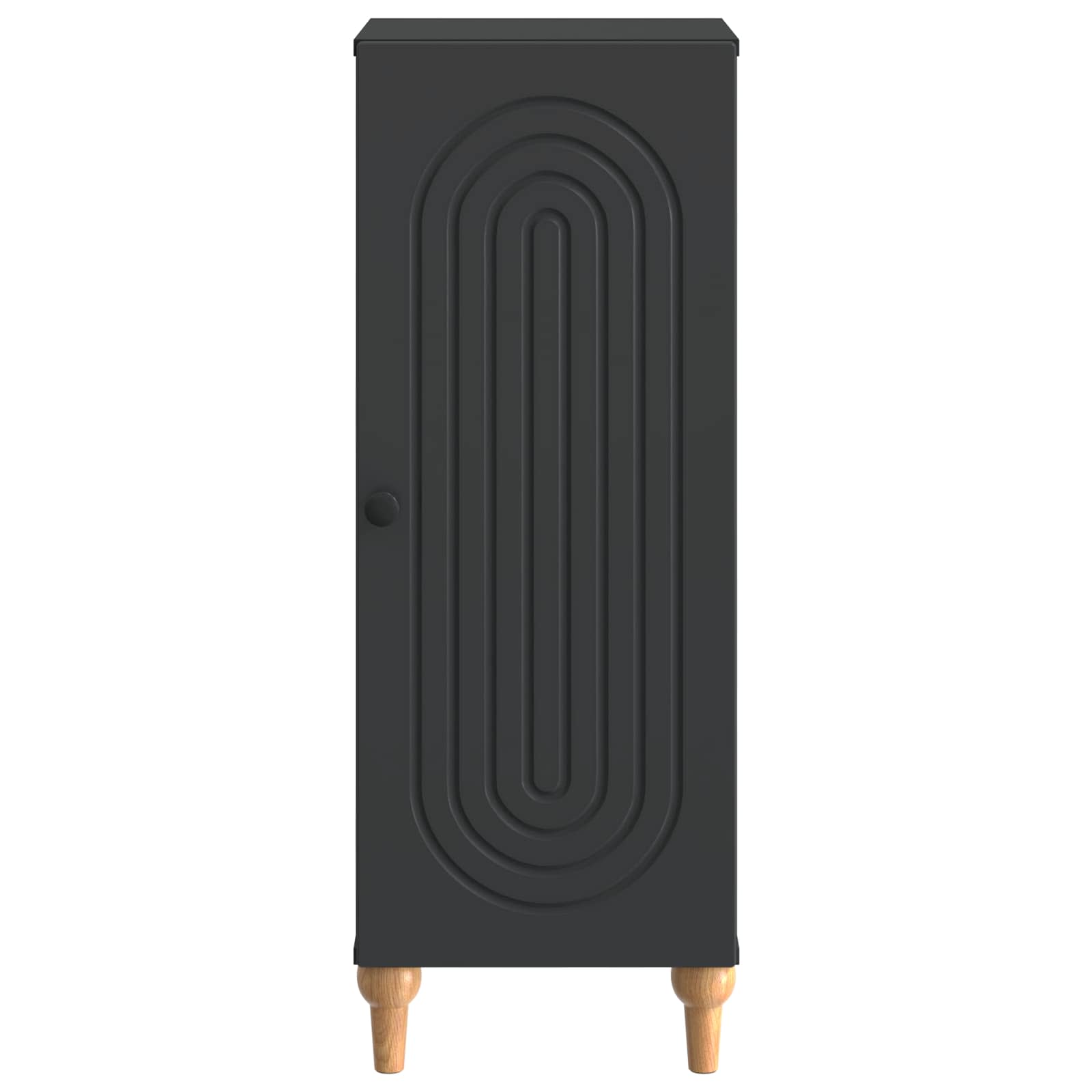 Dressoir Zwart 33 x 34,5 x 90 cm Bewerkt hout is nu te koop bij PeponiXL, paradijselijk wonen!