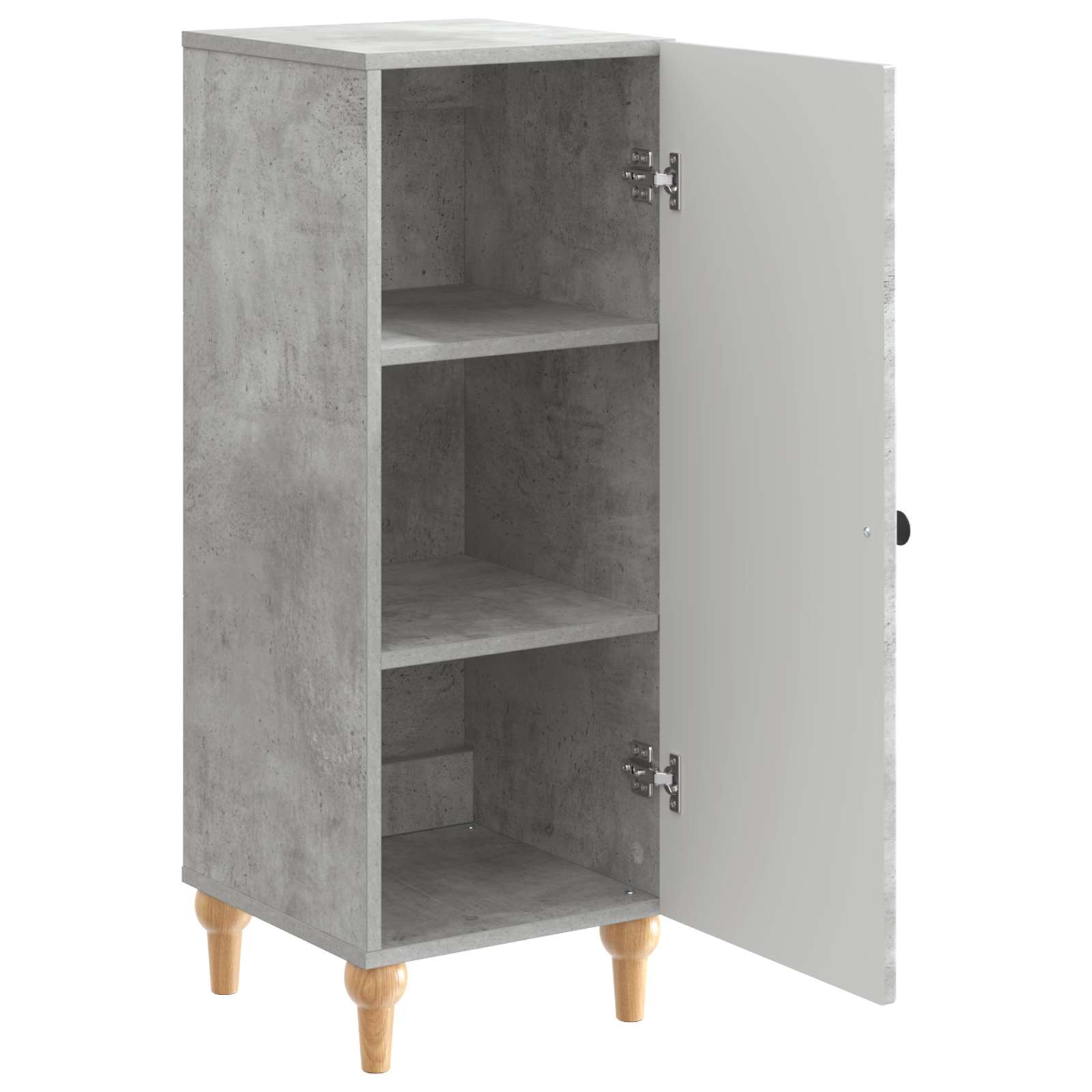 Dressoir Betongrijs 33 x 34,5 x 90 cm Bewerkt hout is nu te koop bij PeponiXL, paradijselijk wonen!