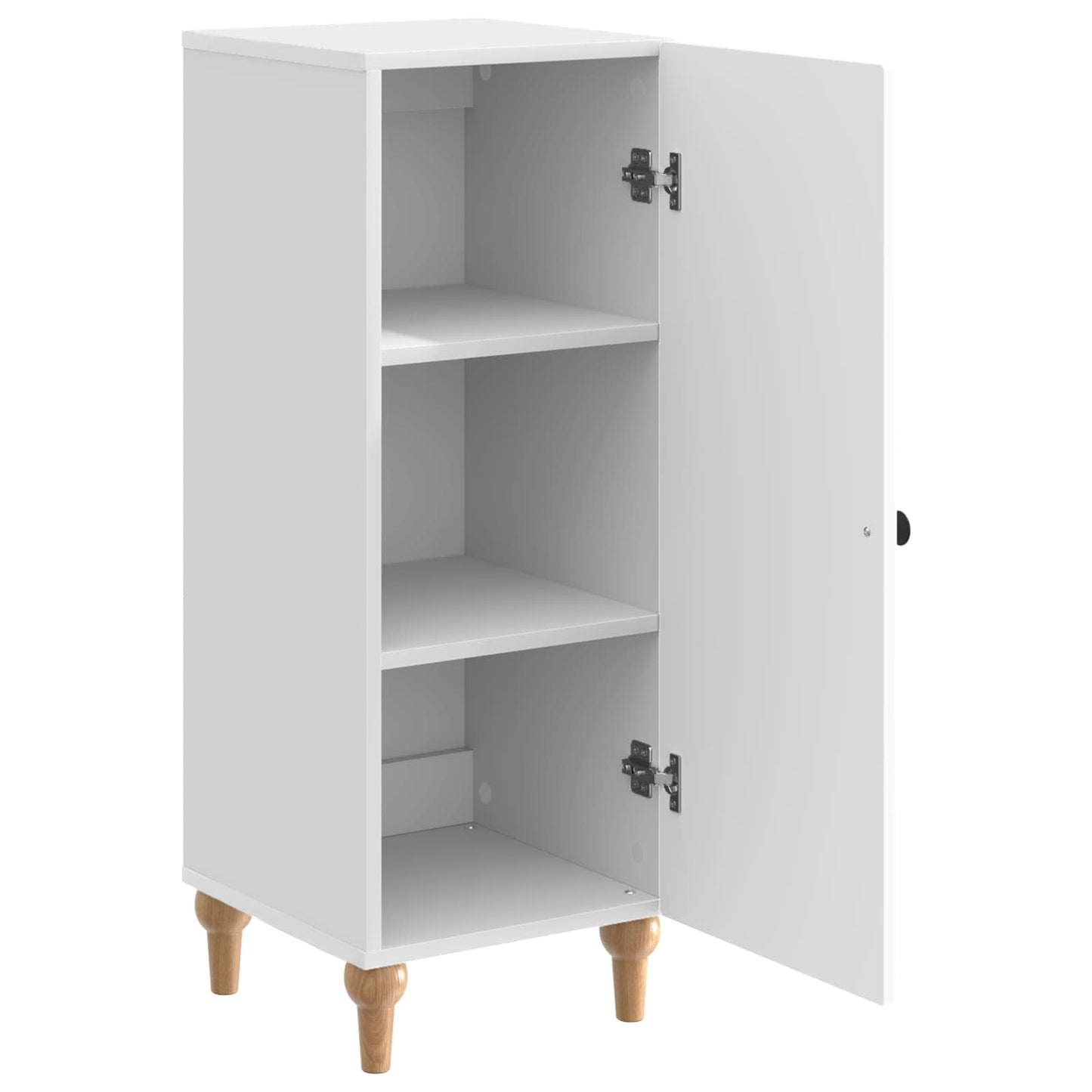 Dressoir Hoogglans Wit 33 x 34,5 x 90 cm Bewerkt hout is nu te koop bij PeponiXL, paradijselijk wonen!