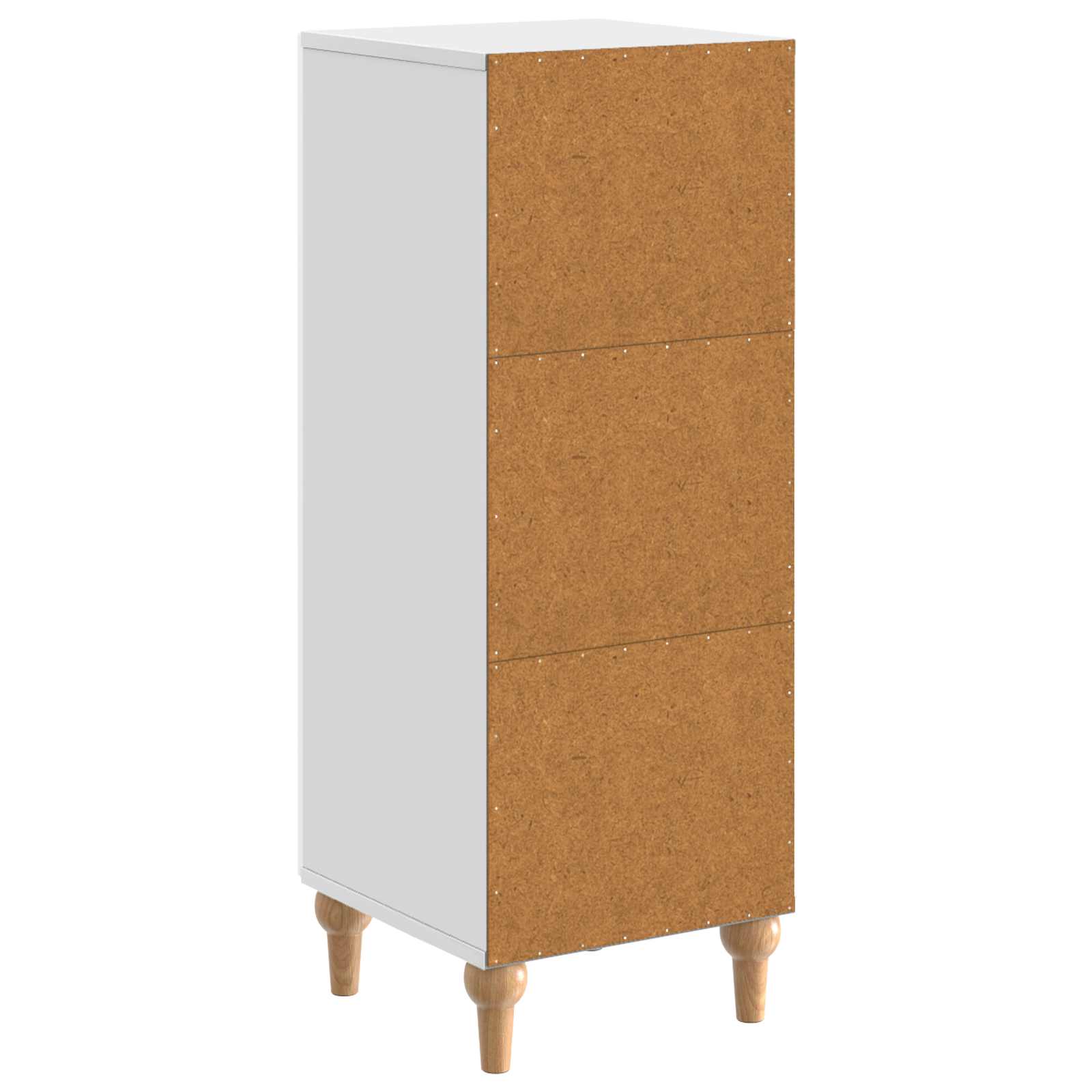 Dressoir Hoogglans Wit 33 x 34,5 x 90 cm Bewerkt hout is nu te koop bij PeponiXL, paradijselijk wonen!