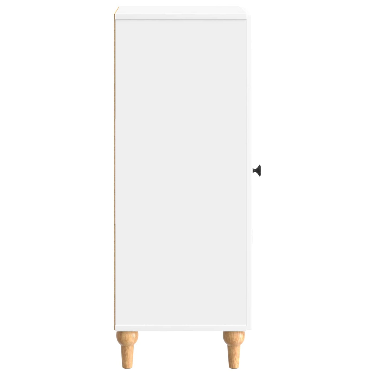 Dressoir Hoogglans Wit 33 x 34,5 x 90 cm Bewerkt hout is nu te koop bij PeponiXL, paradijselijk wonen!