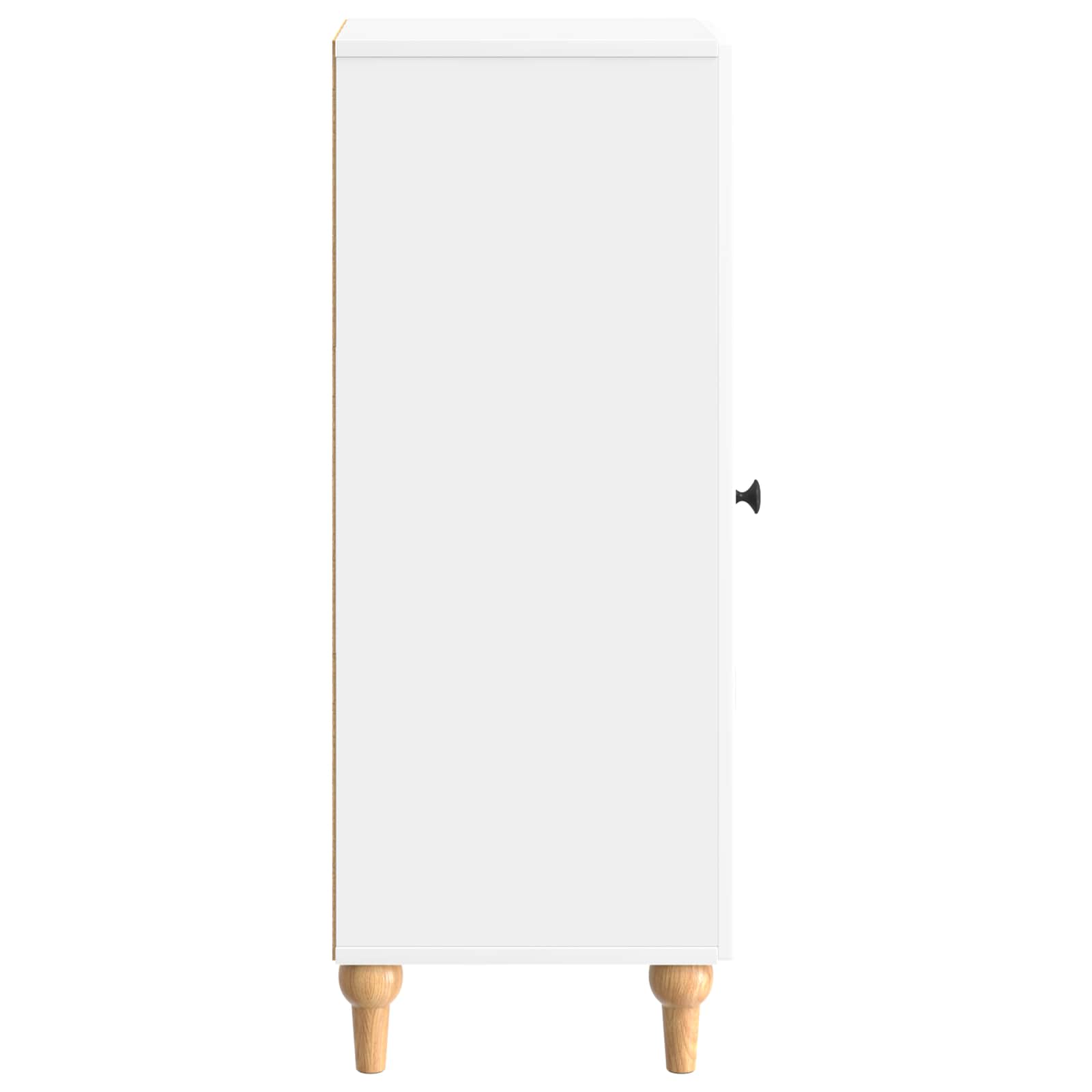 Dressoir Hoogglans Wit 33 x 34,5 x 90 cm Bewerkt hout is nu te koop bij PeponiXL, paradijselijk wonen!
