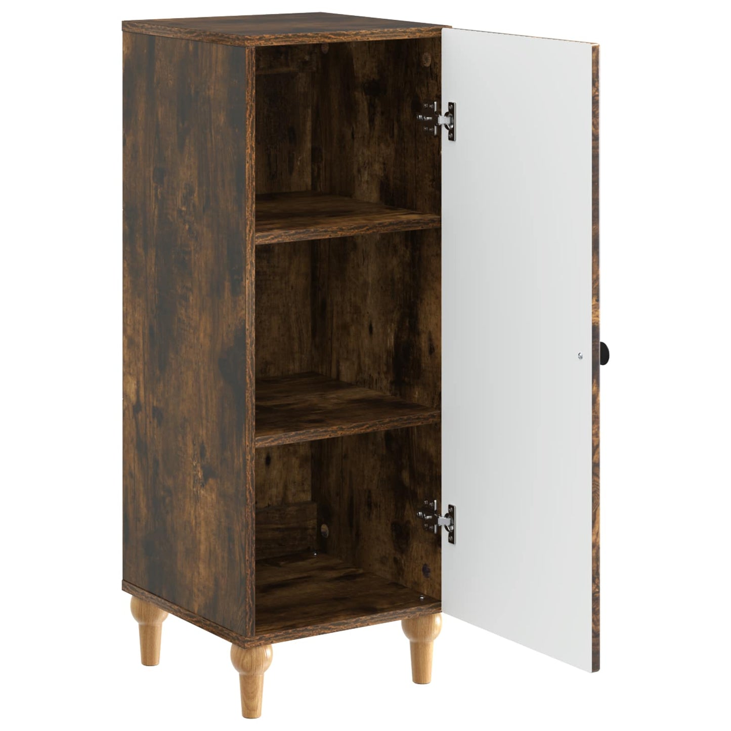 Dressoir Gerookt eiken 33 x 34,5 x 90 cm Bewerkt hout is nu te koop bij PeponiXL, paradijselijk wonen!