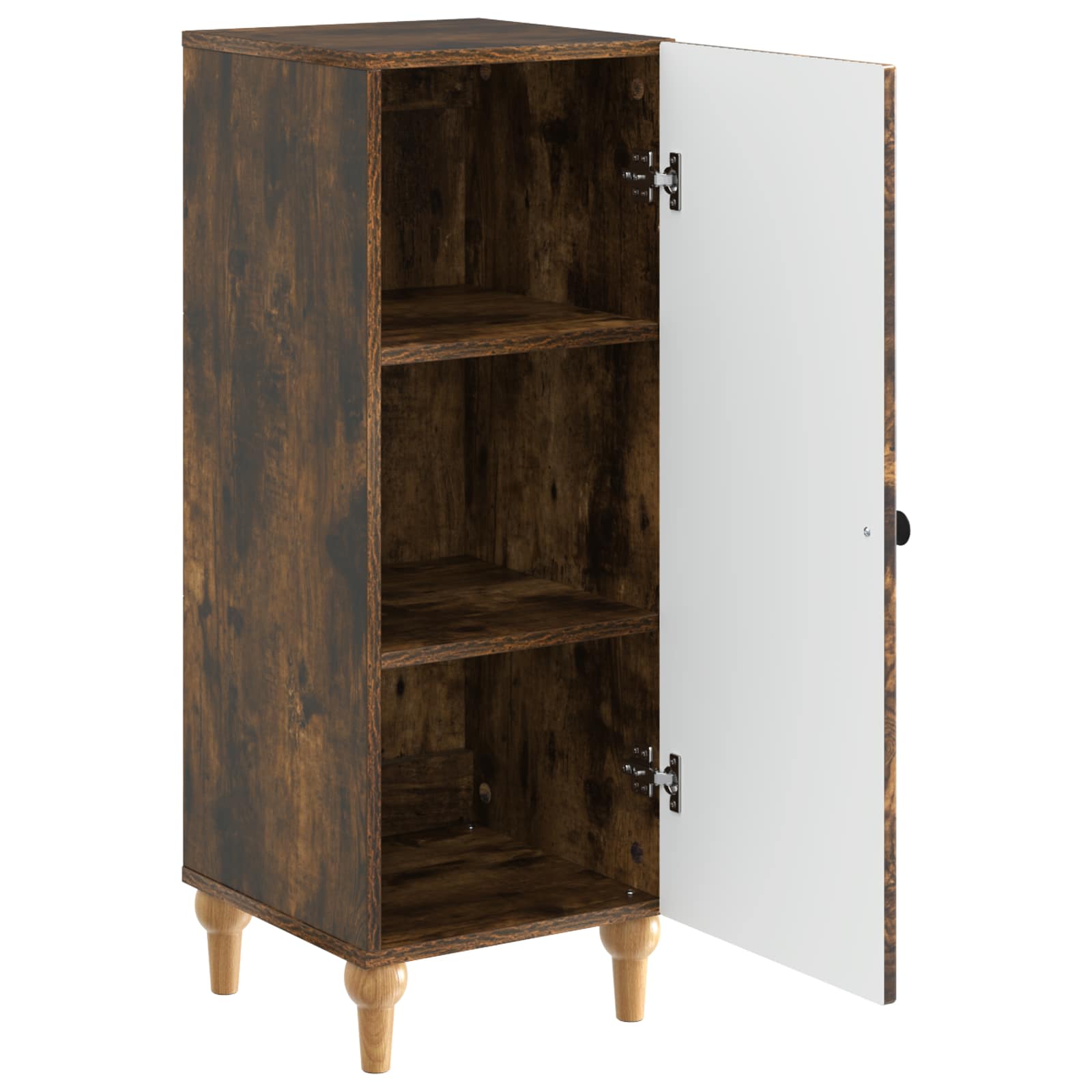 Dressoir Gerookt eiken 33 x 34,5 x 90 cm Bewerkt hout is nu te koop bij PeponiXL, paradijselijk wonen!