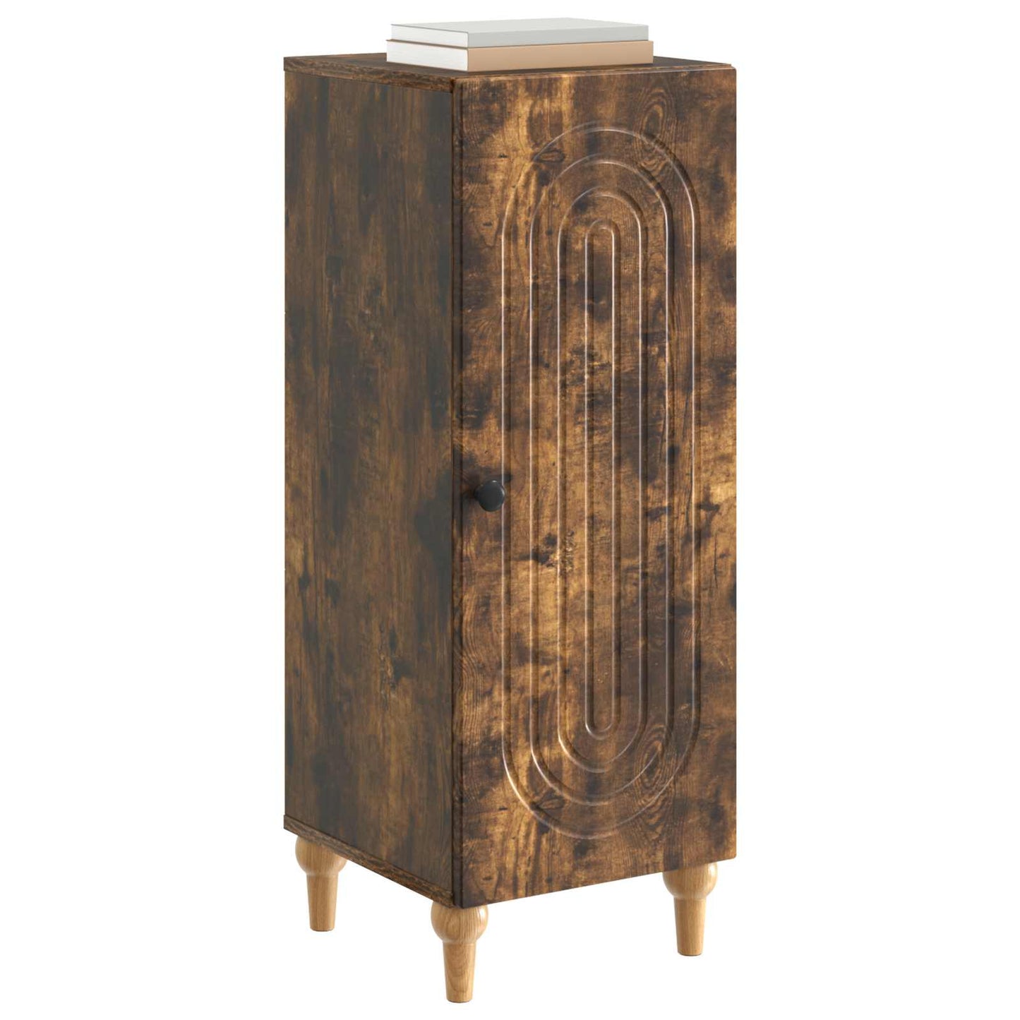 Dressoir Gerookt eiken 33 x 34,5 x 90 cm Bewerkt hout is nu te koop bij PeponiXL, paradijselijk wonen!