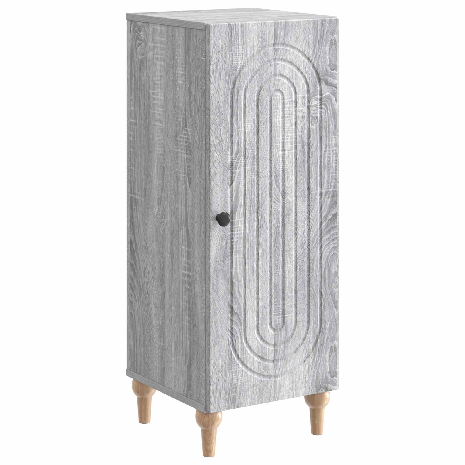 Dressoir Grijs sonoma 33 x 34,5 x 90 cm Bewerkt hout is nu te koop bij PeponiXL, paradijselijk wonen!