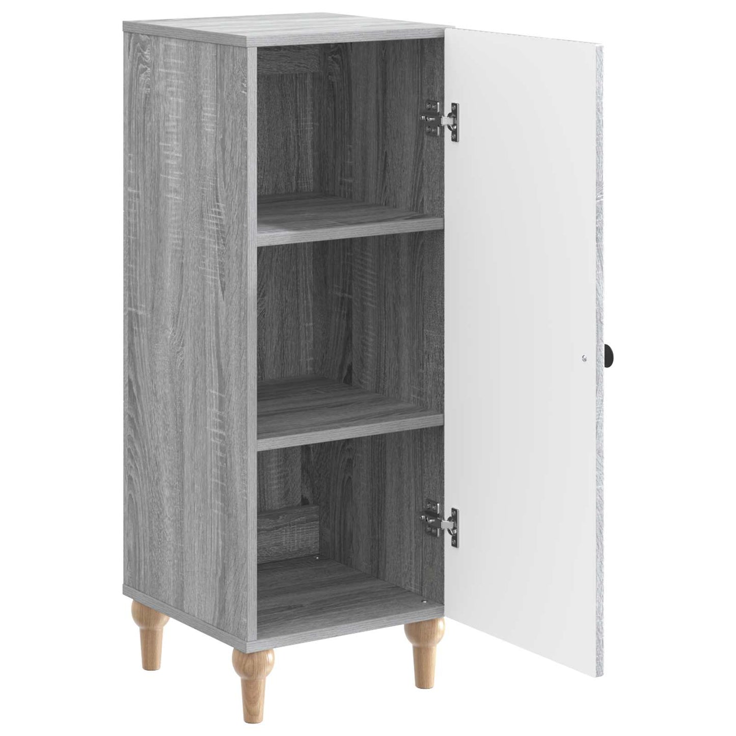 Dressoir Grijs sonoma 33 x 34,5 x 90 cm Bewerkt hout is nu te koop bij PeponiXL, paradijselijk wonen!