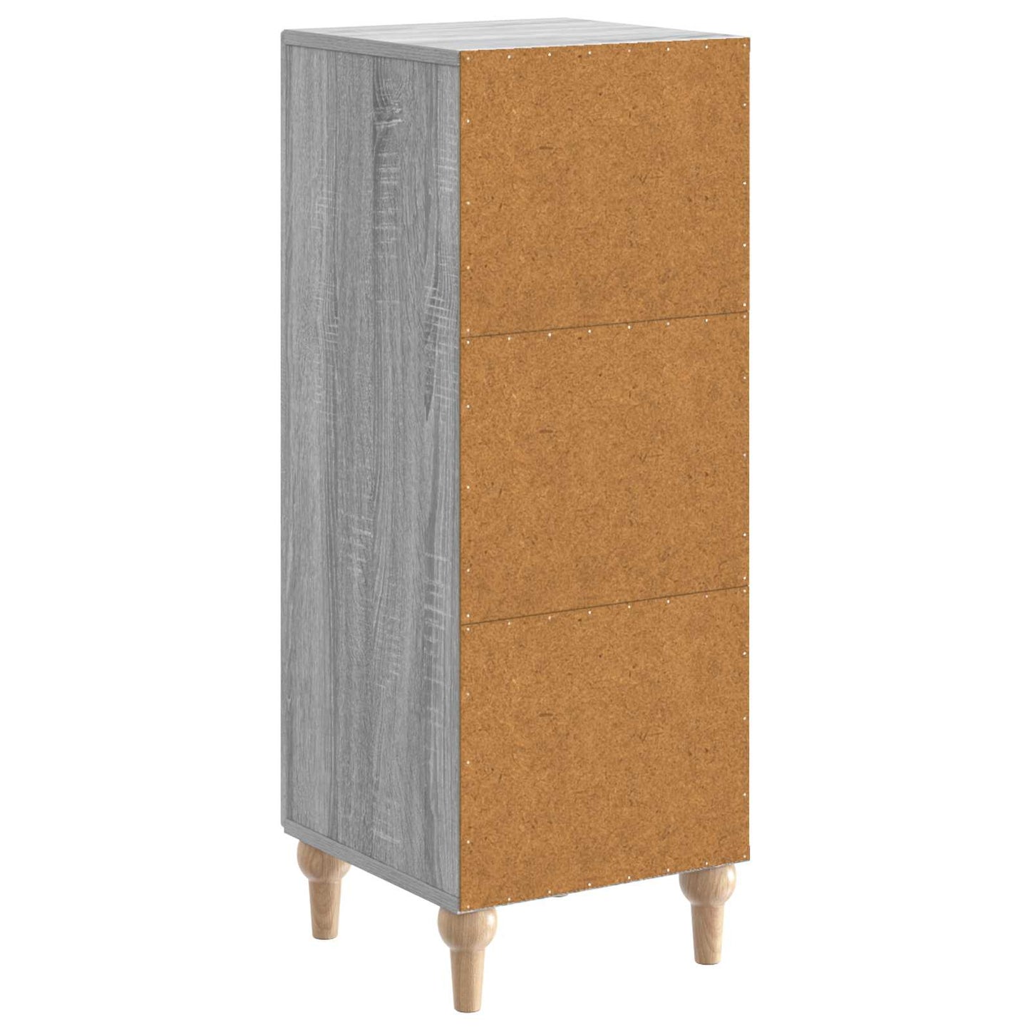 Dressoir Grijs sonoma 33 x 34,5 x 90 cm Bewerkt hout is nu te koop bij PeponiXL, paradijselijk wonen!