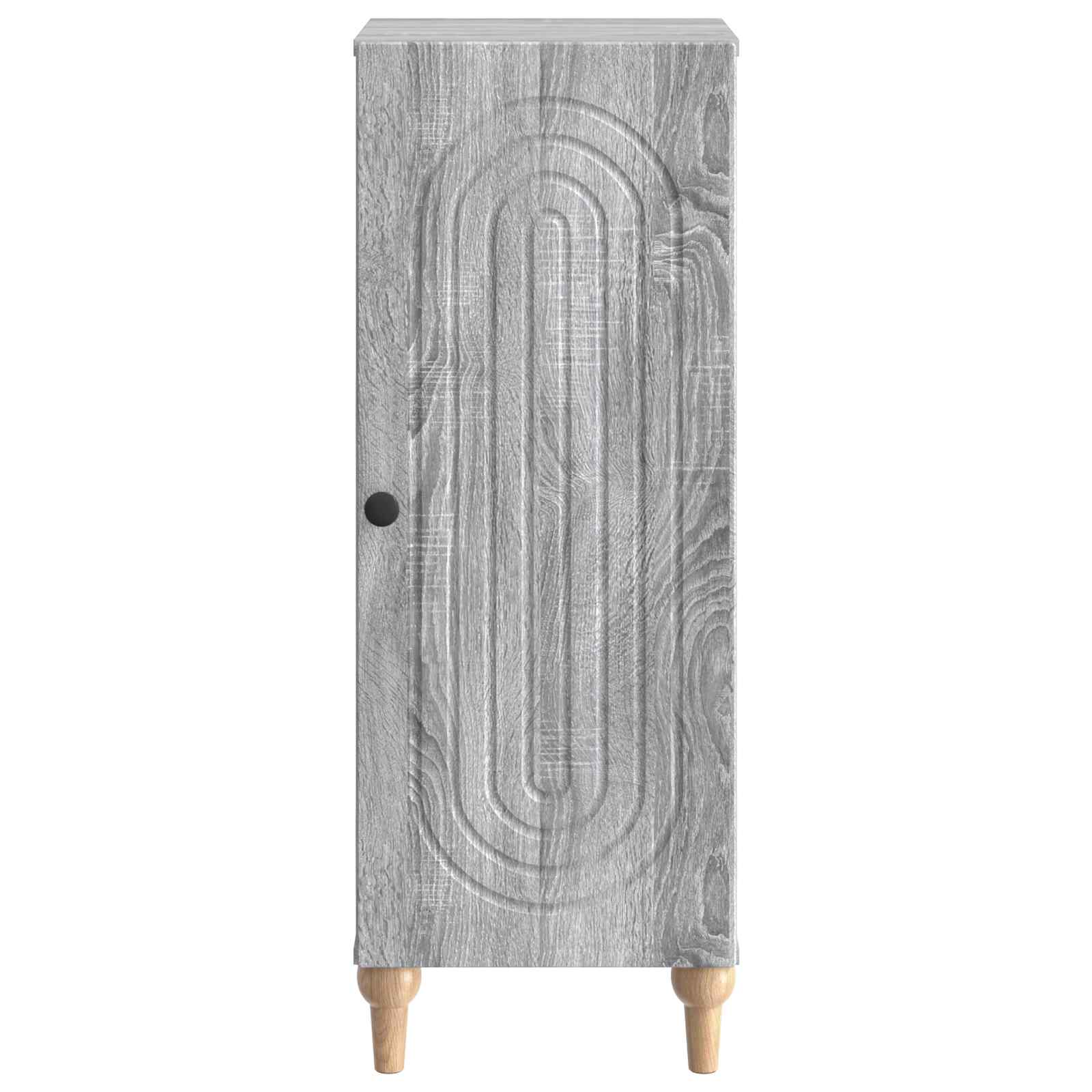 Dressoir Grijs sonoma 33 x 34,5 x 90 cm Bewerkt hout is nu te koop bij PeponiXL, paradijselijk wonen!