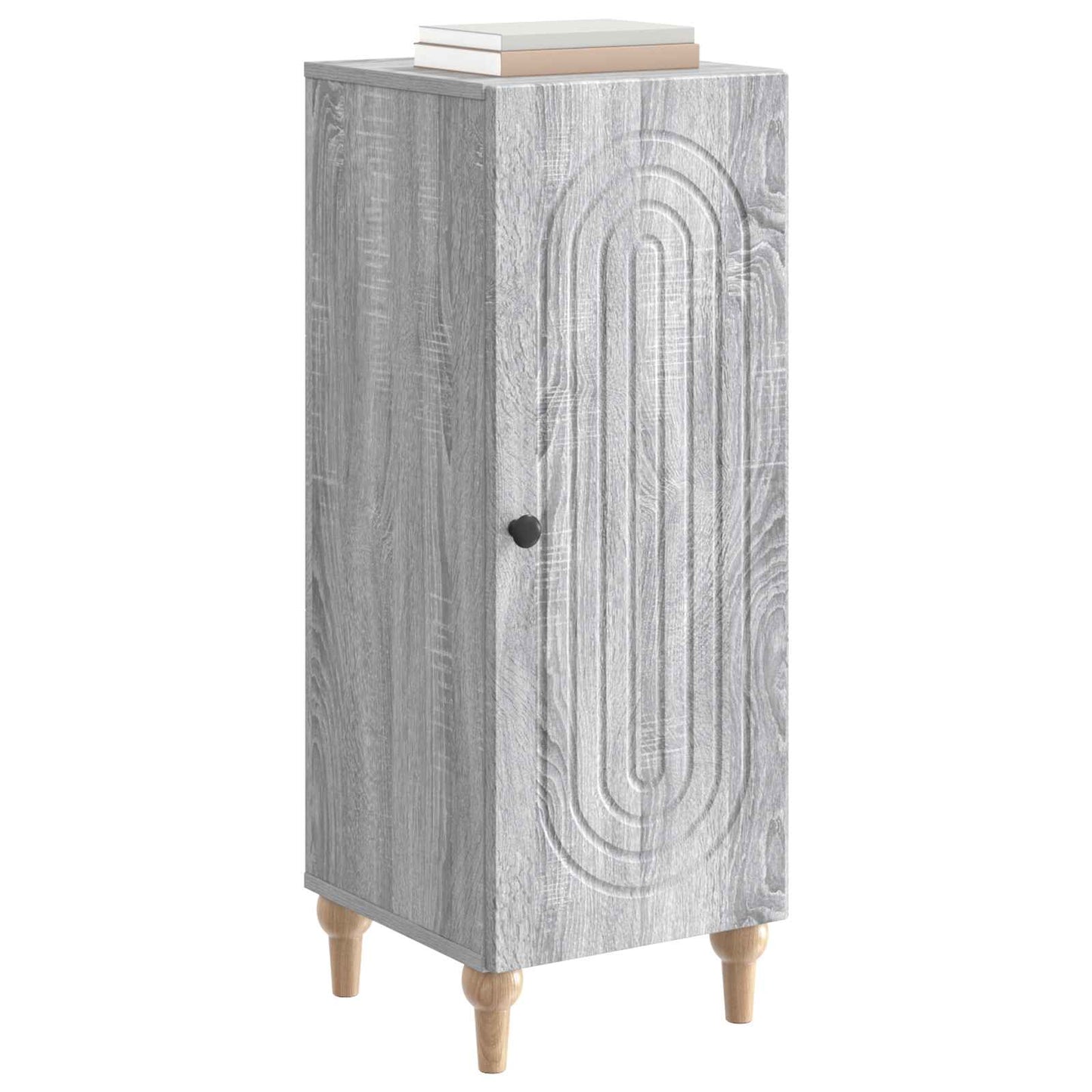 Dressoir Grijs sonoma 33 x 34,5 x 90 cm Bewerkt hout is nu te koop bij PeponiXL, paradijselijk wonen!