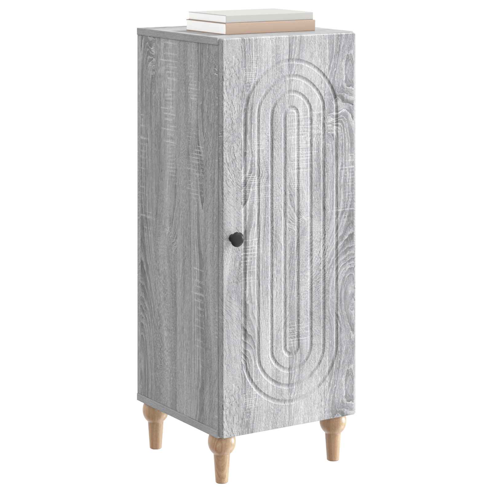 Dressoir Grijs sonoma 33 x 34,5 x 90 cm Bewerkt hout is nu te koop bij PeponiXL, paradijselijk wonen!