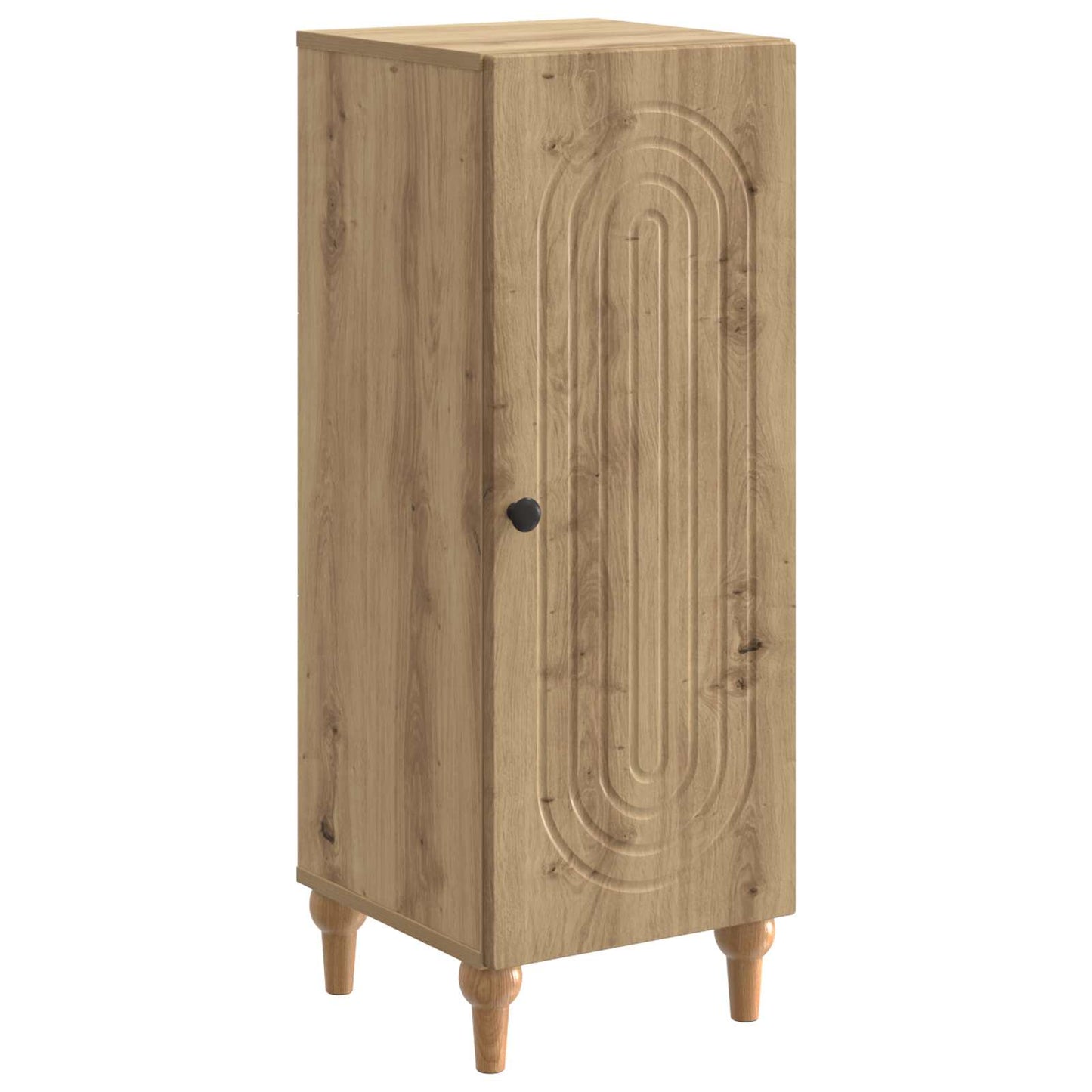 Dressoir Artisanaal eiken 33 x 34,5 x 90 cm Bewerkt hout is nu te koop bij PeponiXL, paradijselijk wonen!