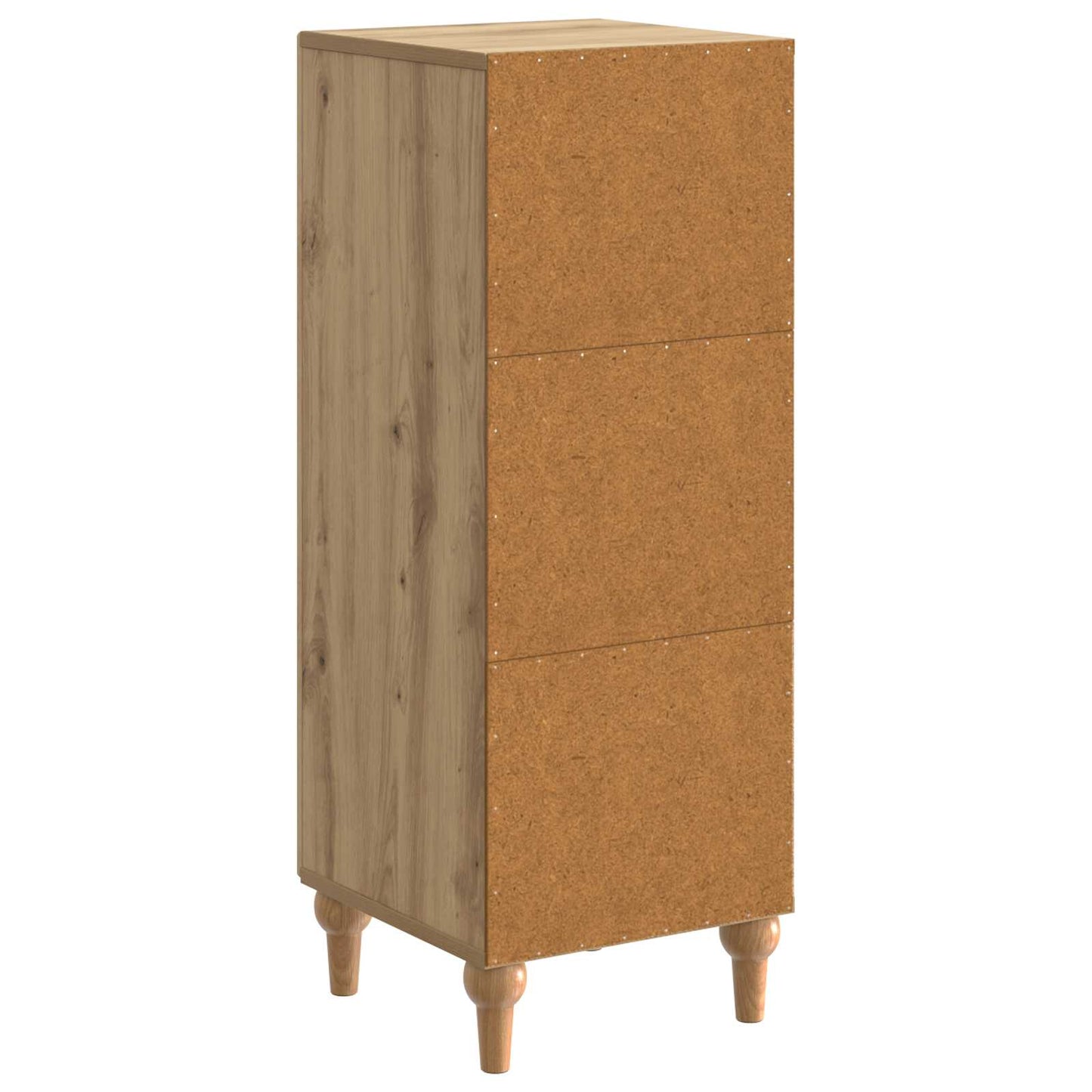 Dressoir Artisanaal eiken 33 x 34,5 x 90 cm Bewerkt hout is nu te koop bij PeponiXL, paradijselijk wonen!