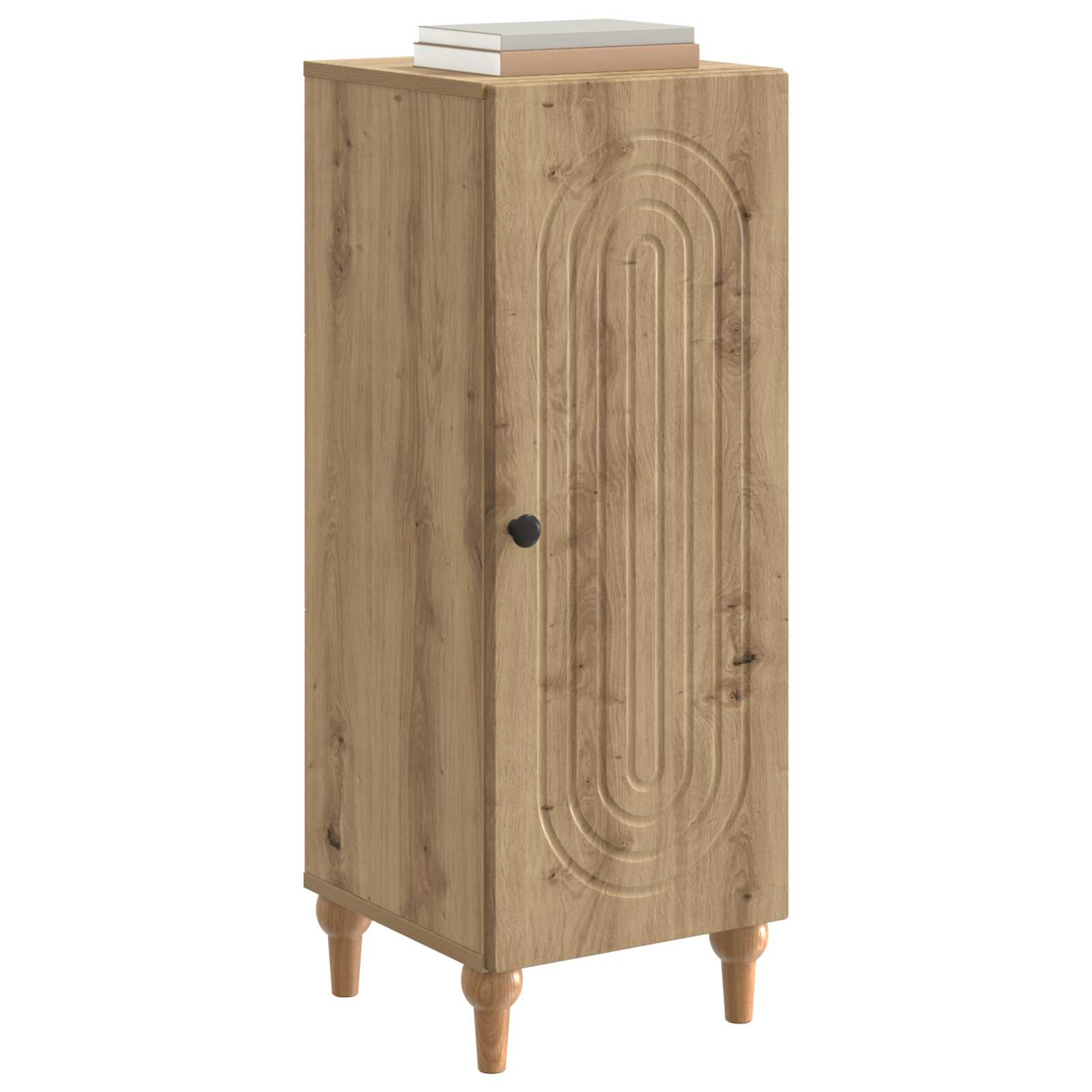 Dressoir Artisanaal eiken 33 x 34,5 x 90 cm Bewerkt hout is nu te koop bij PeponiXL, paradijselijk wonen!