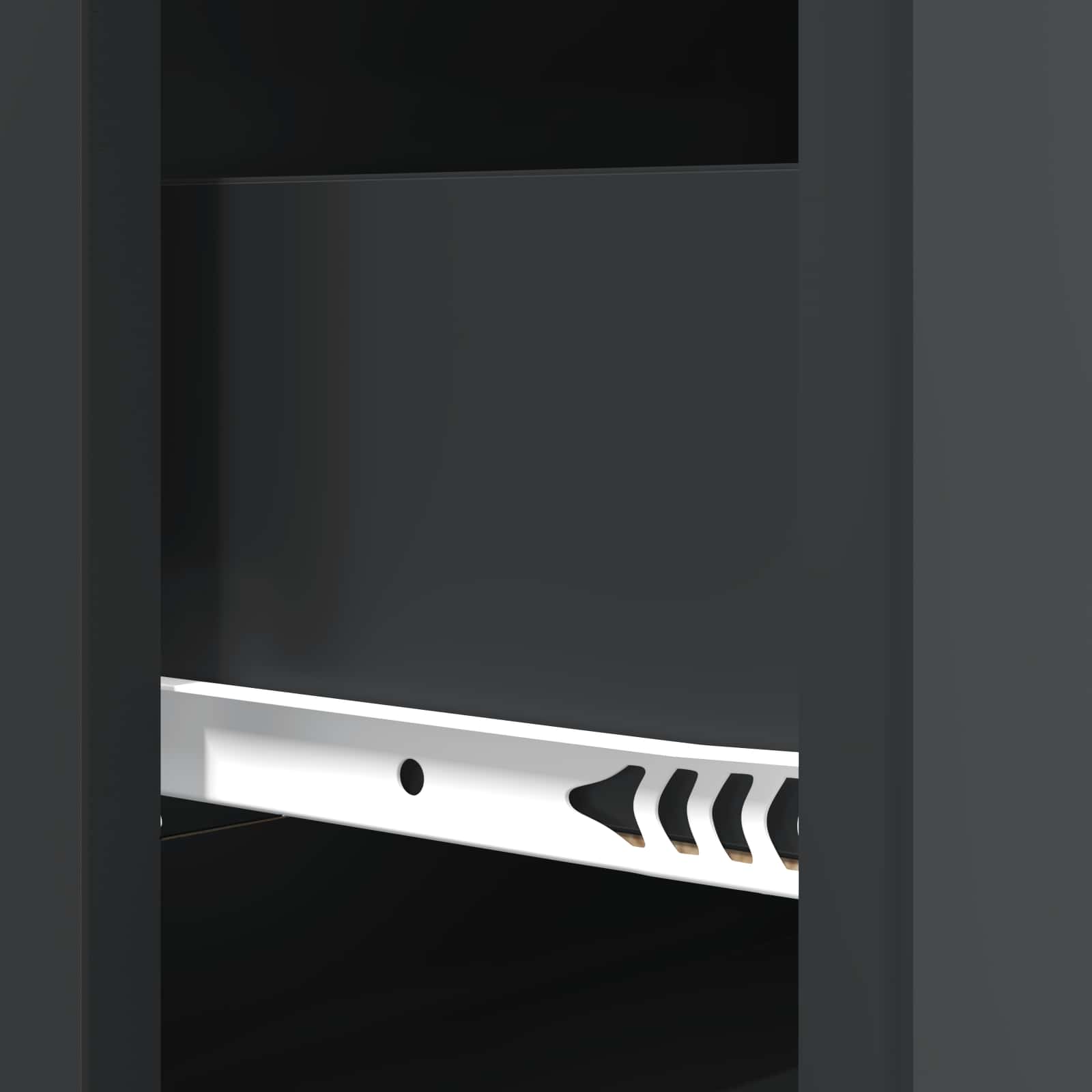 Ladenkast Zwart 66 x 34,5 x 90 cm Bewerkt hout is nu te koop bij PeponiXL, paradijselijk wonen!