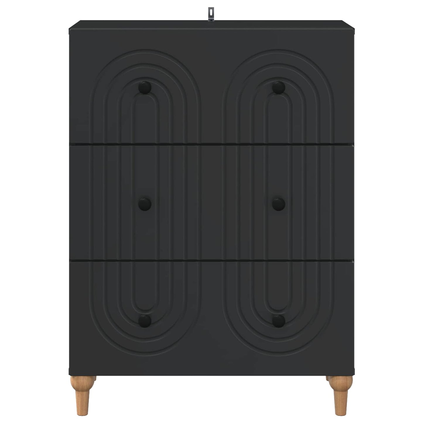 Ladenkast Zwart 66 x 34,5 x 90 cm Bewerkt hout is nu te koop bij PeponiXL, paradijselijk wonen!