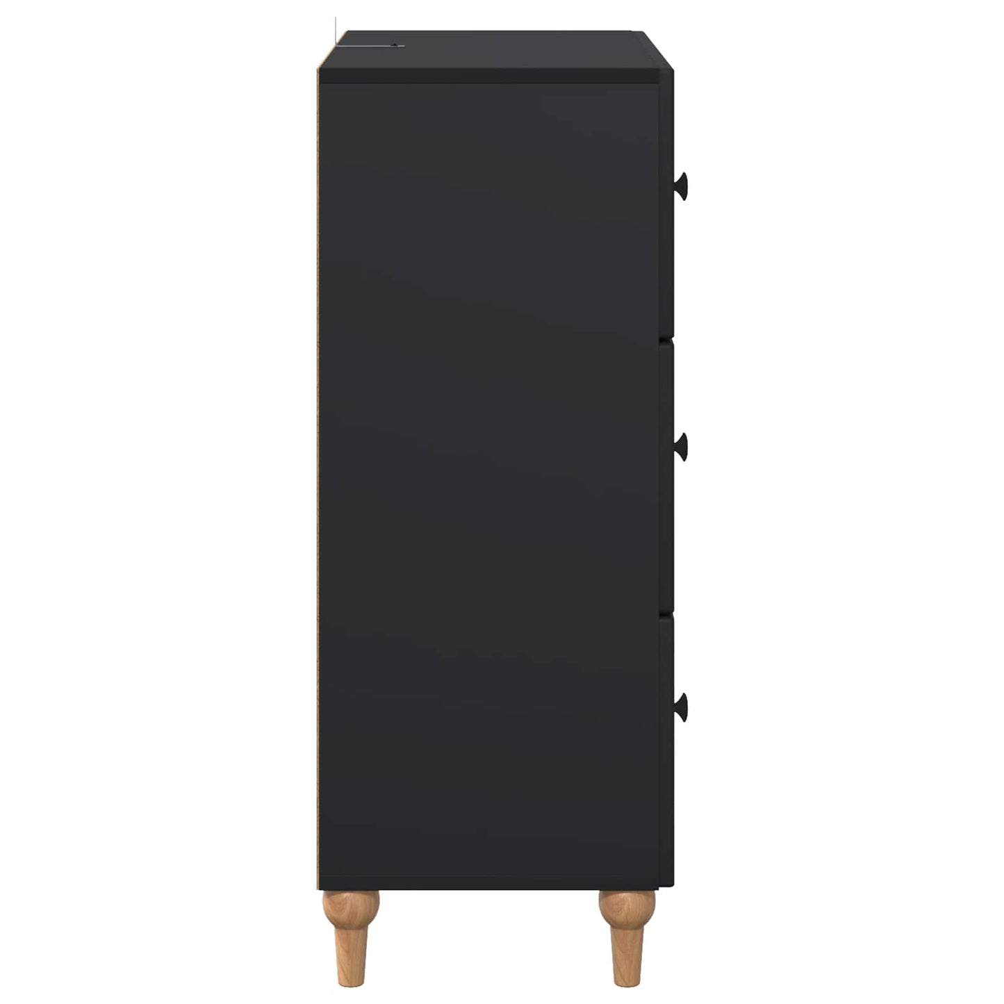 Ladenkast Zwart 66 x 34,5 x 90 cm Bewerkt hout is nu te koop bij PeponiXL, paradijselijk wonen!