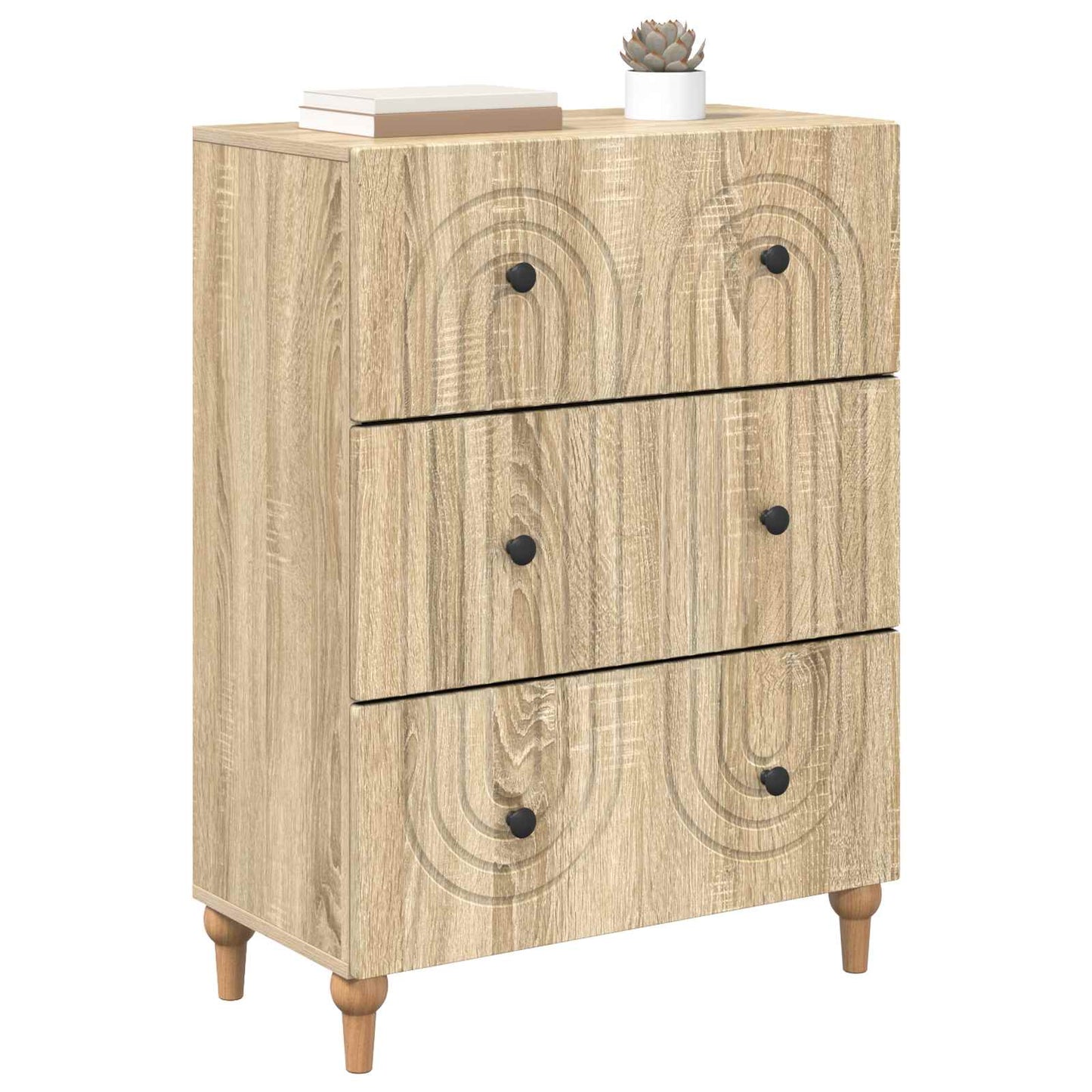 Ladenkast Sonoma Eiken 66 x 34,5 x 90 cm Bewerkt hout is nu te koop bij PeponiXL, paradijselijk wonen!