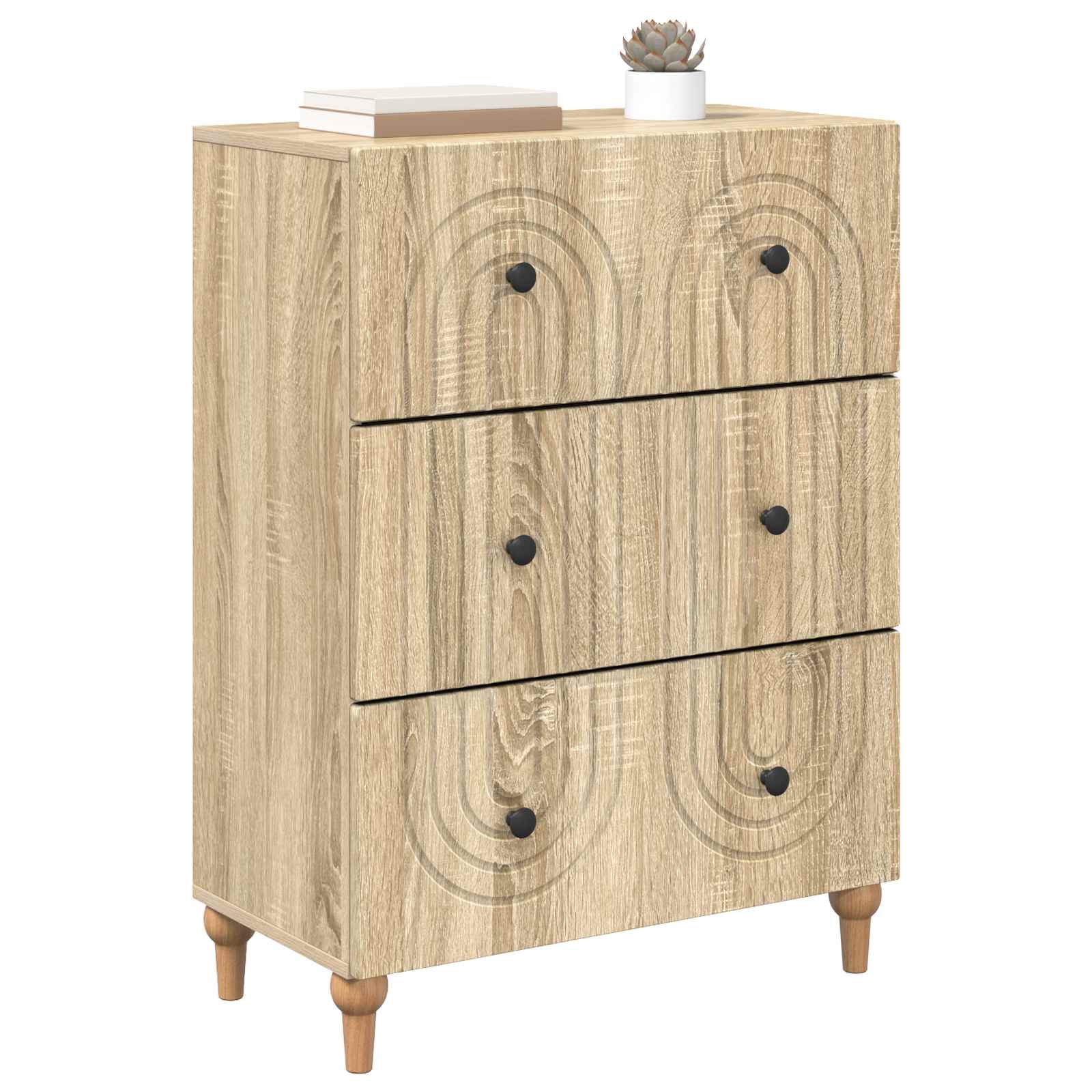 Ladenkast Sonoma Eiken 66 x 34,5 x 90 cm Bewerkt hout is nu te koop bij PeponiXL, paradijselijk wonen!